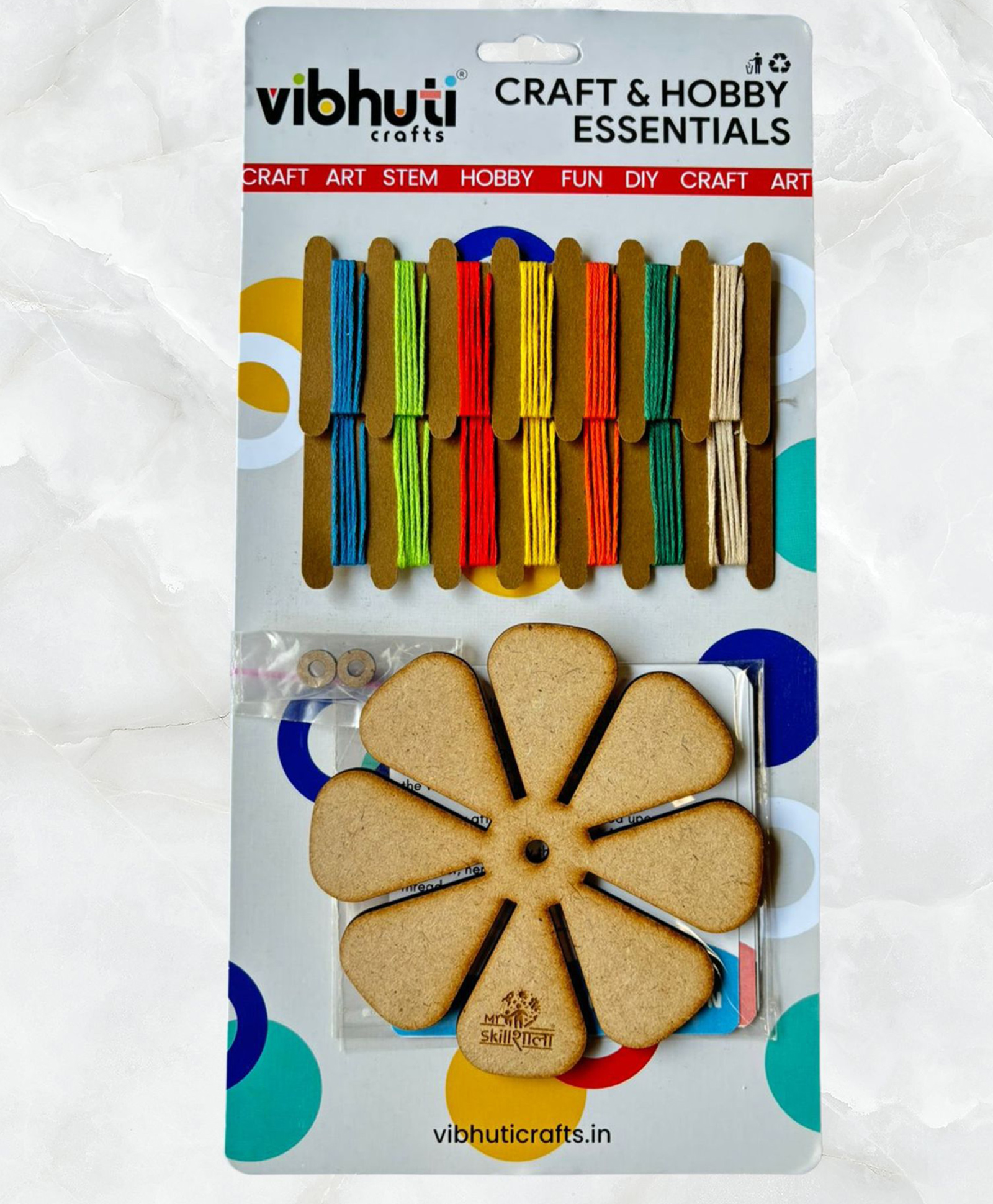 MySkillShaala DIY Twisted Thread Bracelet Kit | DIY On The Go - Easy to Use Travel-Friendly Activity Kit for kids, grownups, adults with skill building activities-image-20