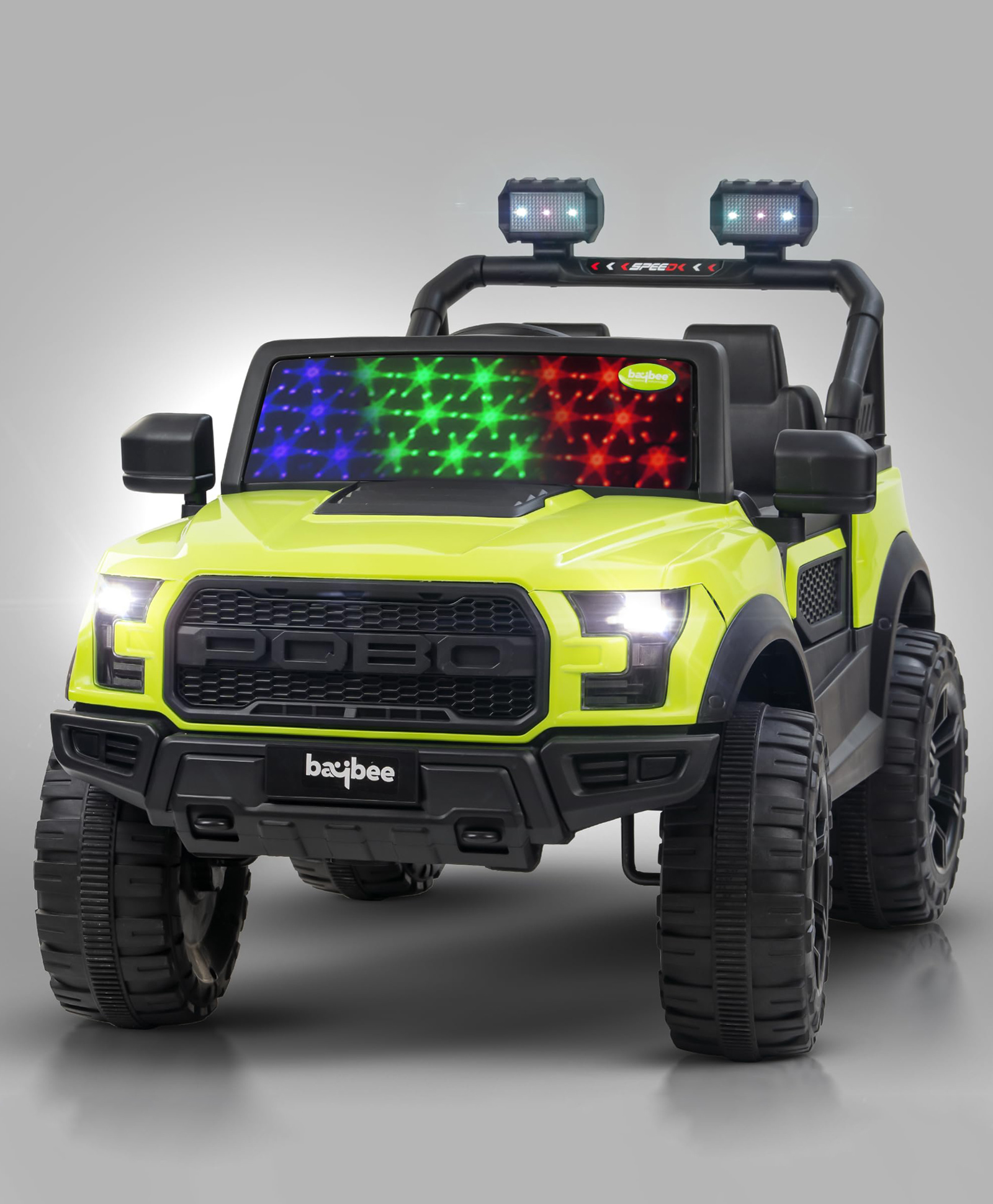 Baybee Bronco Rechargeable Battery Operated Jeep for Kids, Ride on Toy Kids Car with Light & Music | Baby Big Battery Car | Electric Jeep Car for Kids (Green)-image-46
