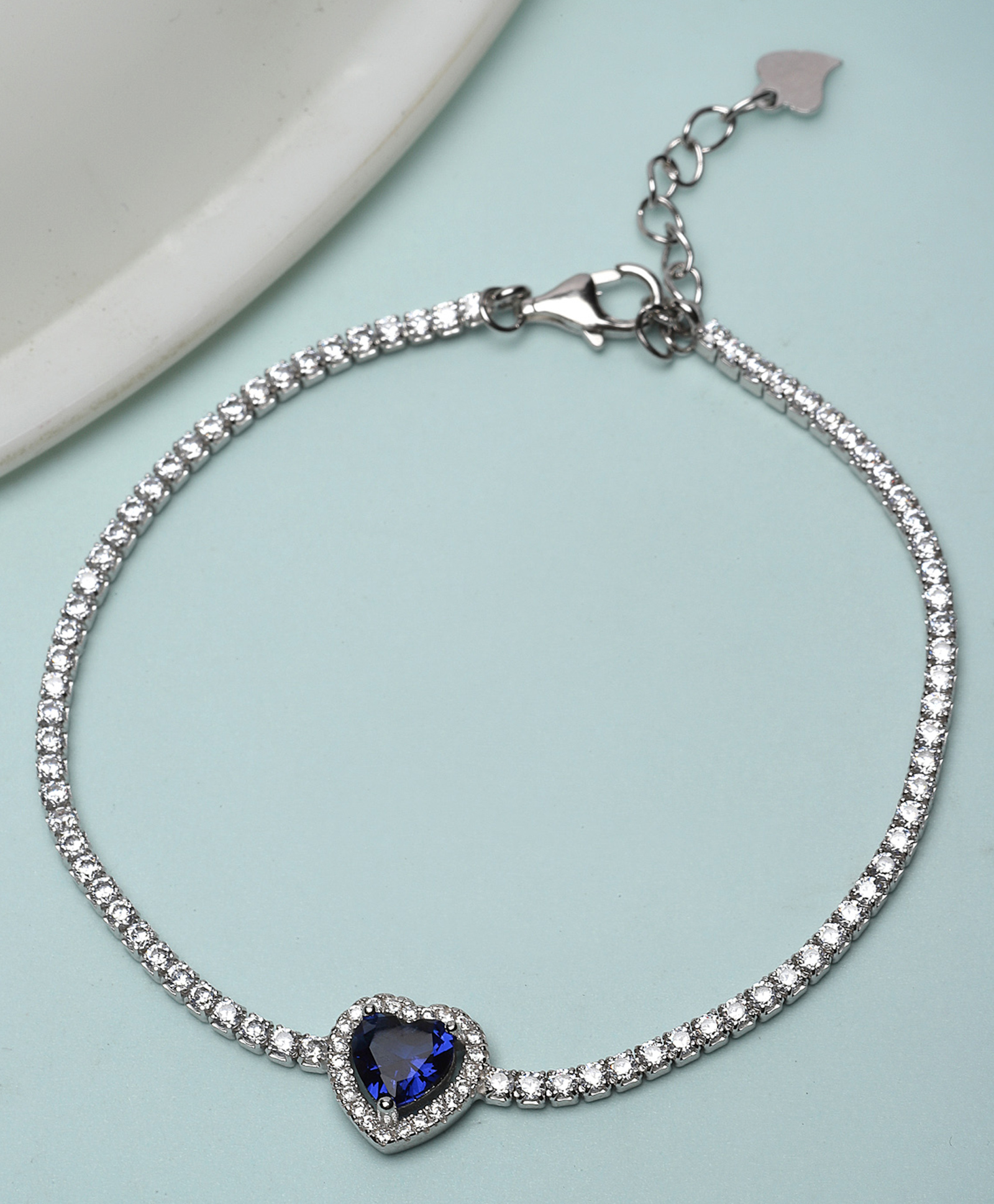 Pissara By Sukkhi 925 Sterling Silver CZ Charm Bracelets|with Authenticity Certificate, 925 Stamp & 6 Months Warranty-image-7