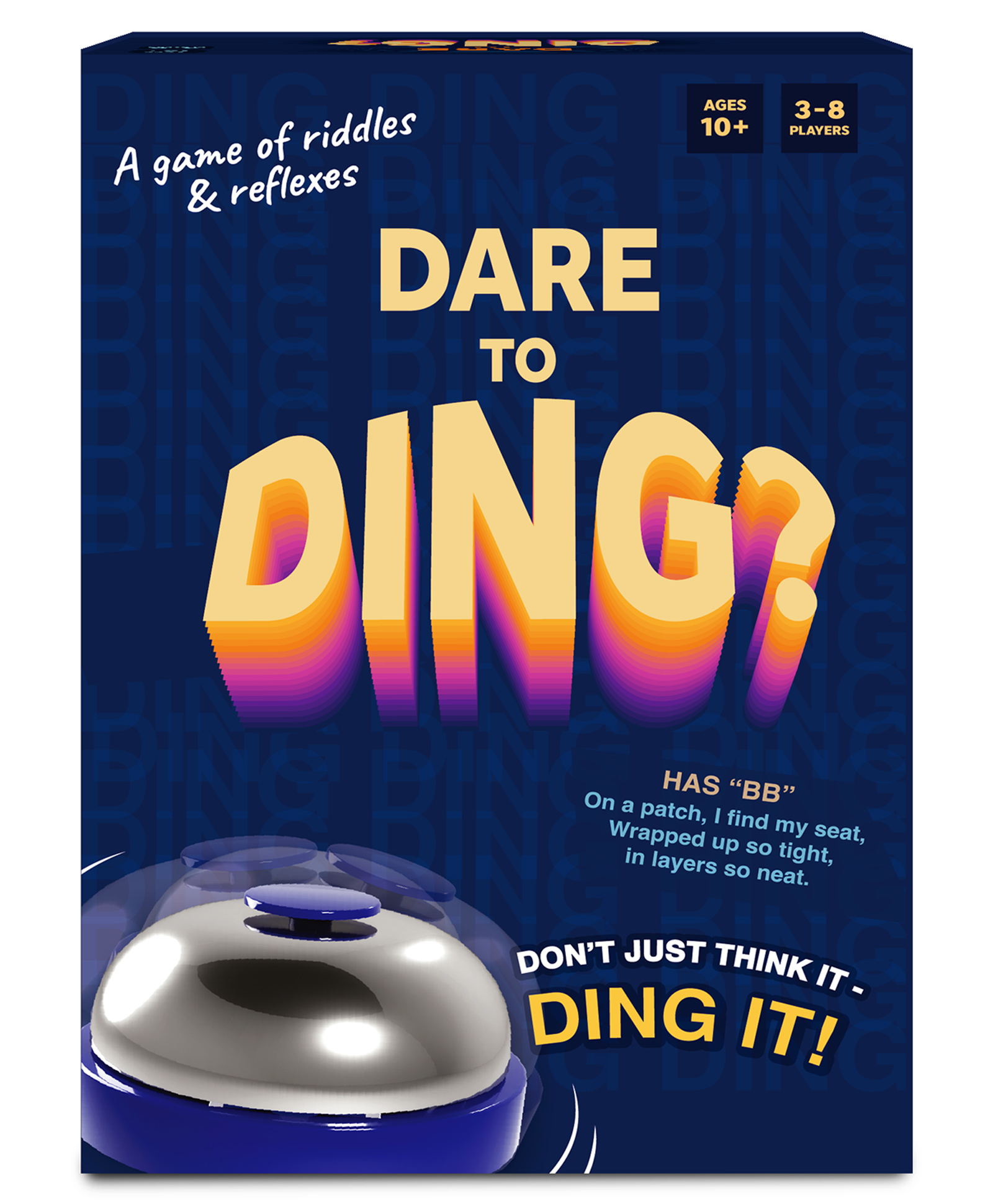 Gouda Games Dare To Ding Game of Riddles & Reflexes Fast-Paced Card Game 3 to 8 Players-picture-27