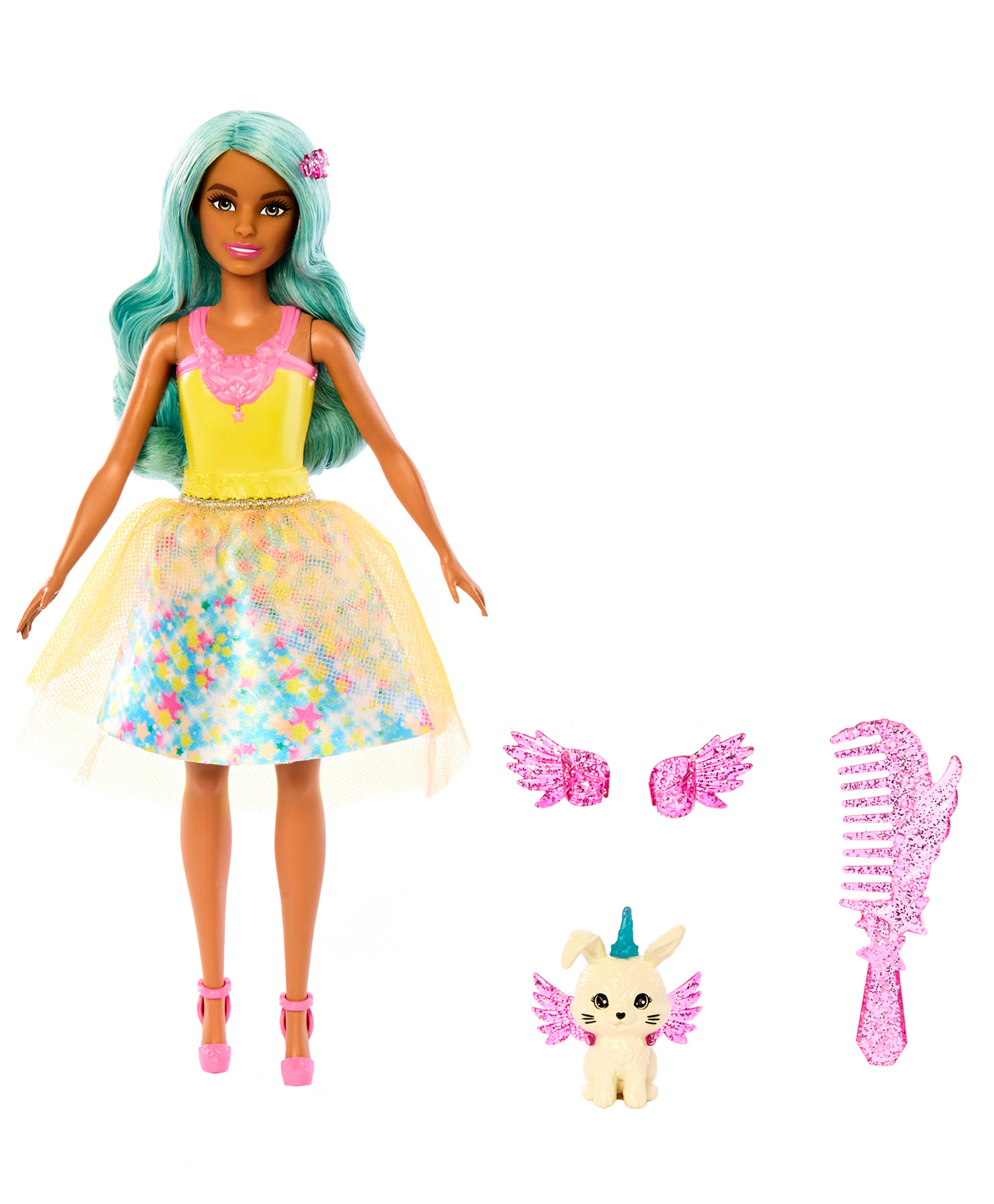 Barbie A Touch of Magic Doll with Fantasy Outfit Pet Leash & Styling Accessories - Height 28.5 cm-picture-16