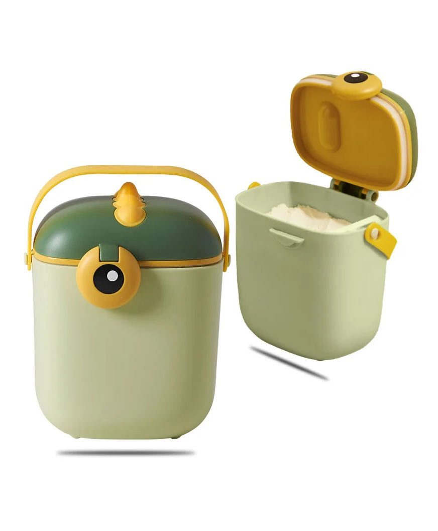 SKB DINO PRINT 800Ml Baby Formula Dispenser with Scoop, Food grade PP Double Layer Anti-Leak Milk Powder Dispenser Container - Color & Design May Vary-picture-34