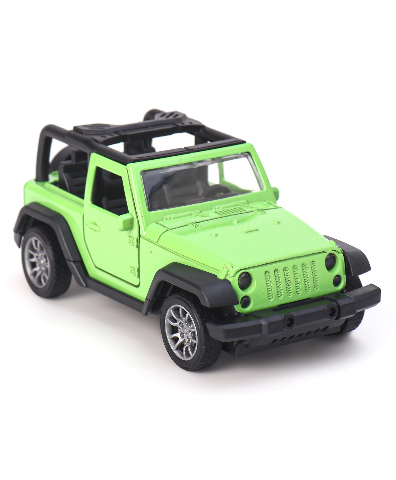 KIDS FUN Pull back Die Cast Car Jeep 1:32 - Green-image-16