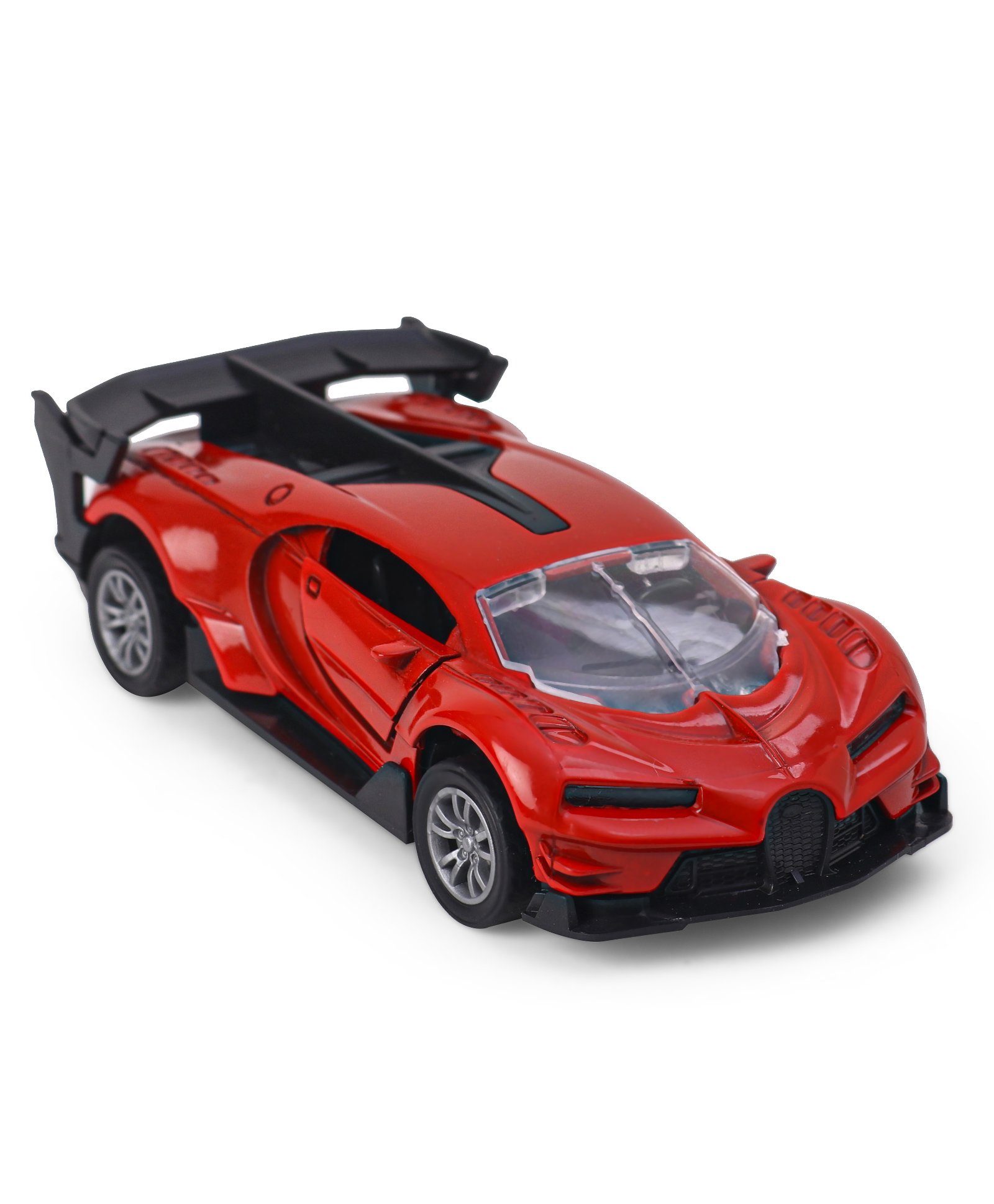 Kids Fun Toys Pull Back 1:32 Die Cast Sports Car - Red-image-25