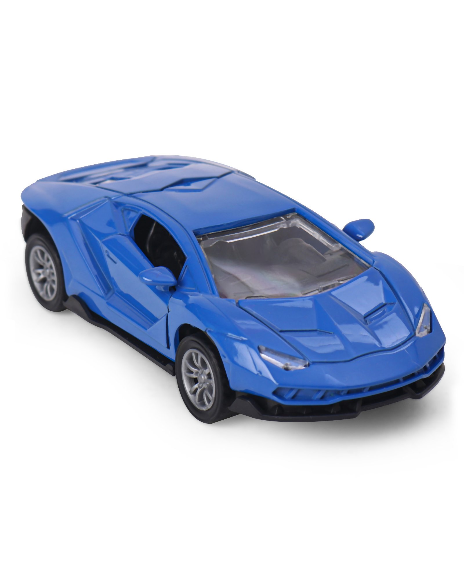Kids Fun Toys Pull Back 1:32 Die Cast Sport Toy Car - Blue-image-9