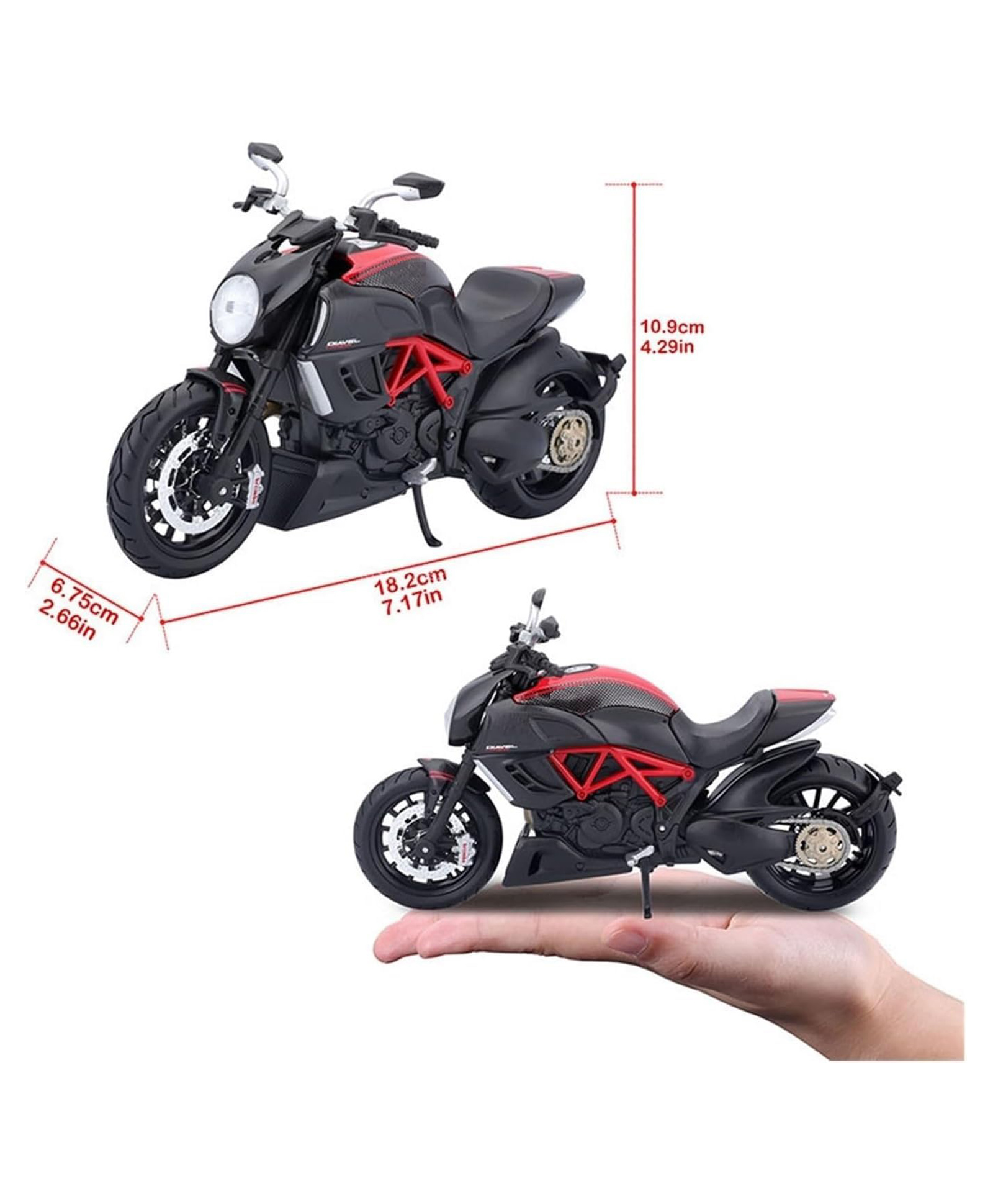 Sanjary Dccatti Motorcycle Toy - Pull Back Motorcycle Toys, Tiny Gifts with Music Lighting, Latte Motorcycle Toy for Kids color design may vary-picture-12