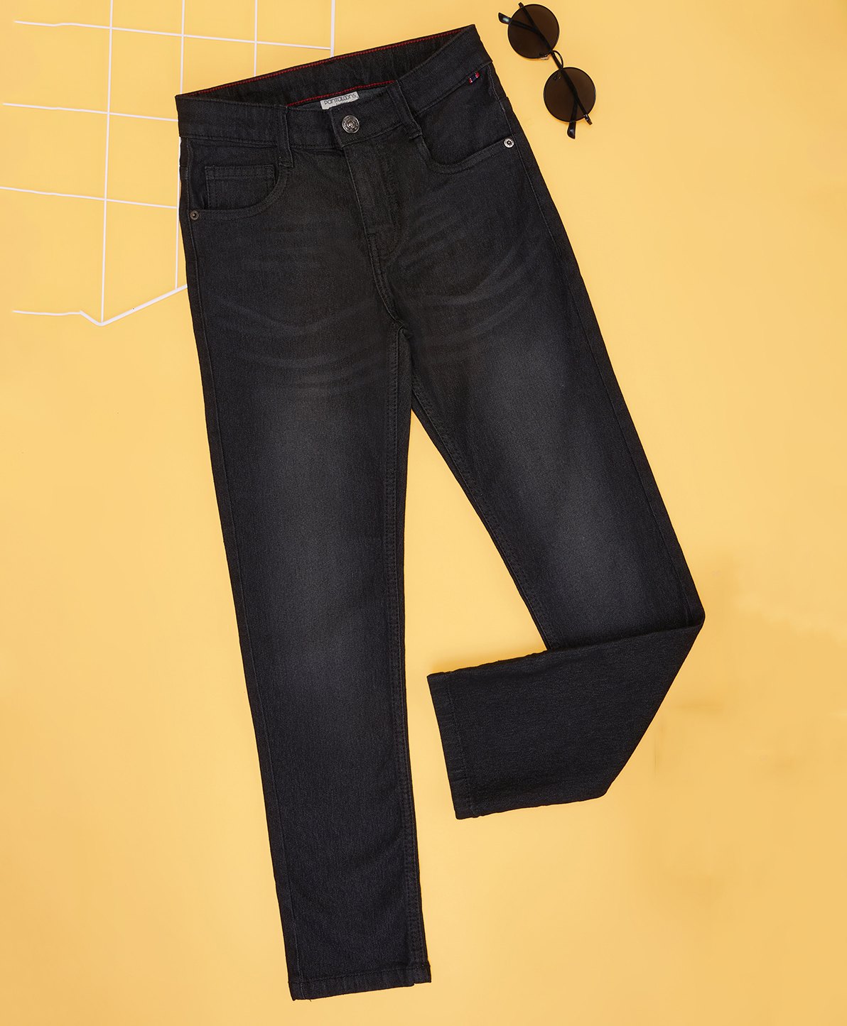 Pantaloons Junior Solid Jeans - Black-picture-37