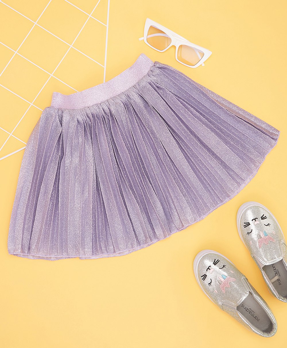 pantaloons junior Pantaloons JuniorShimmered Skirt - Purple-picture-22