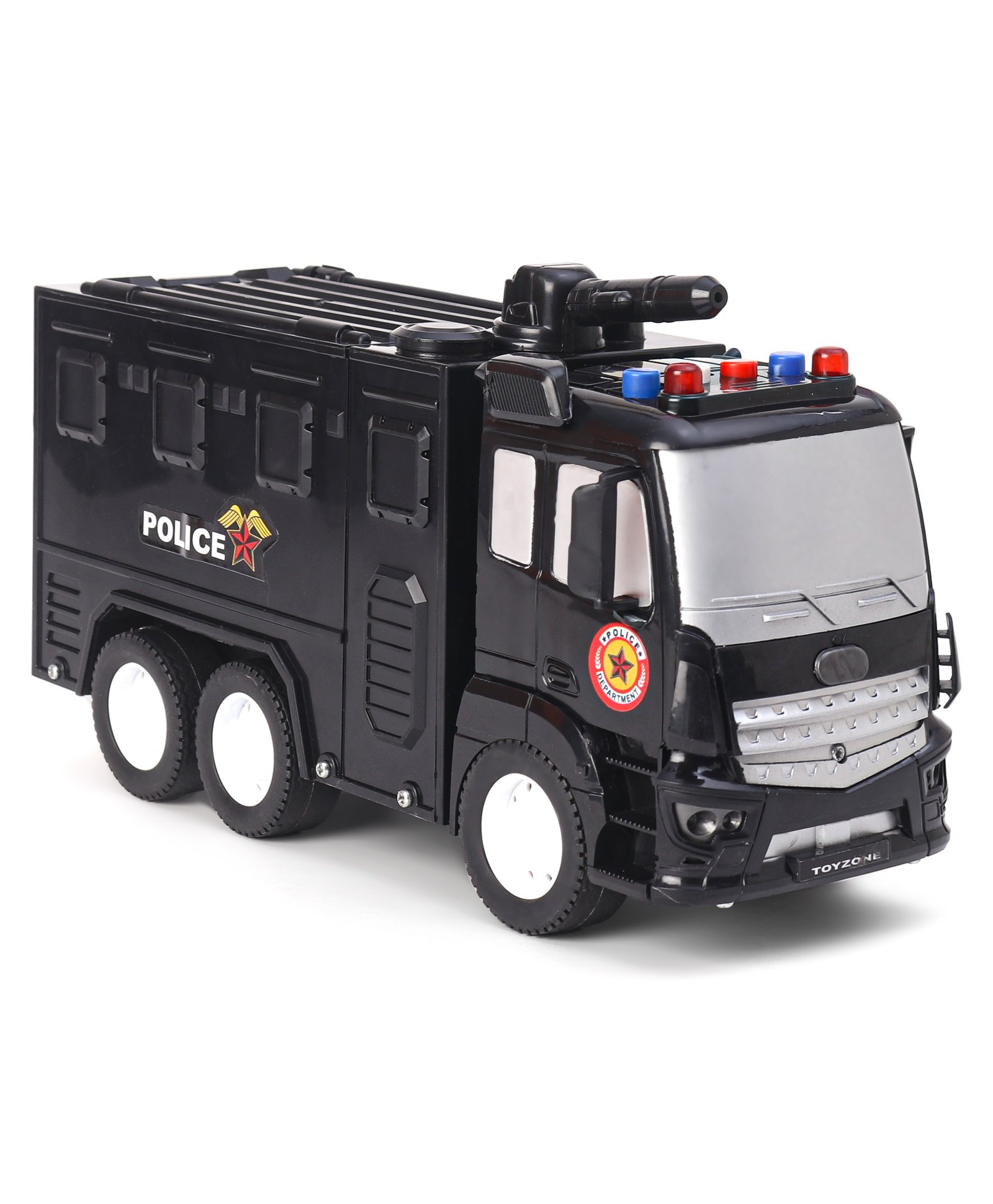 Toyzone Friction Powered Police Patrol Truck Rapid Force - Black-picture-28