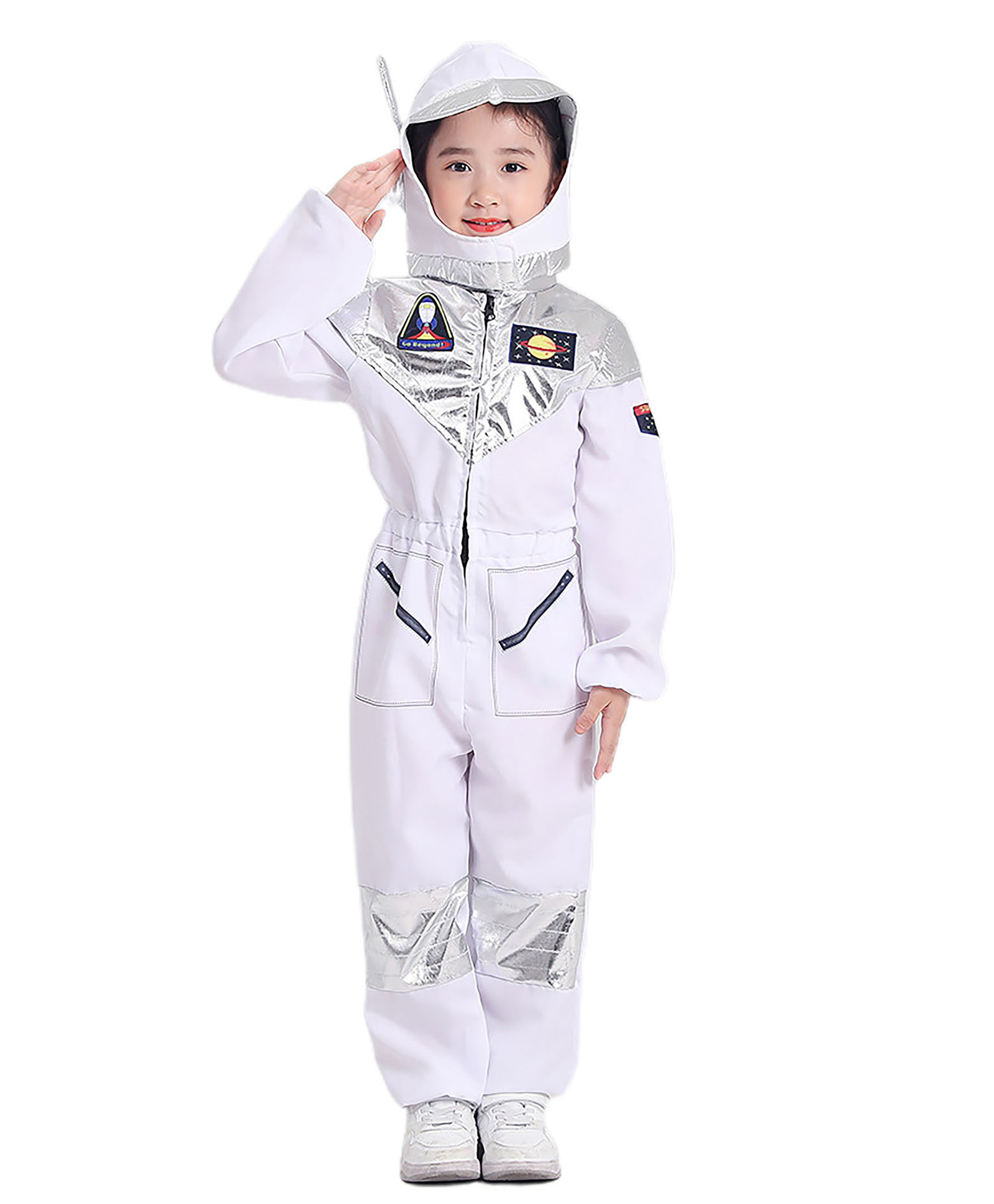 Little Surprise Box Halloween Theme Space Astronaut Costume - White-image-34