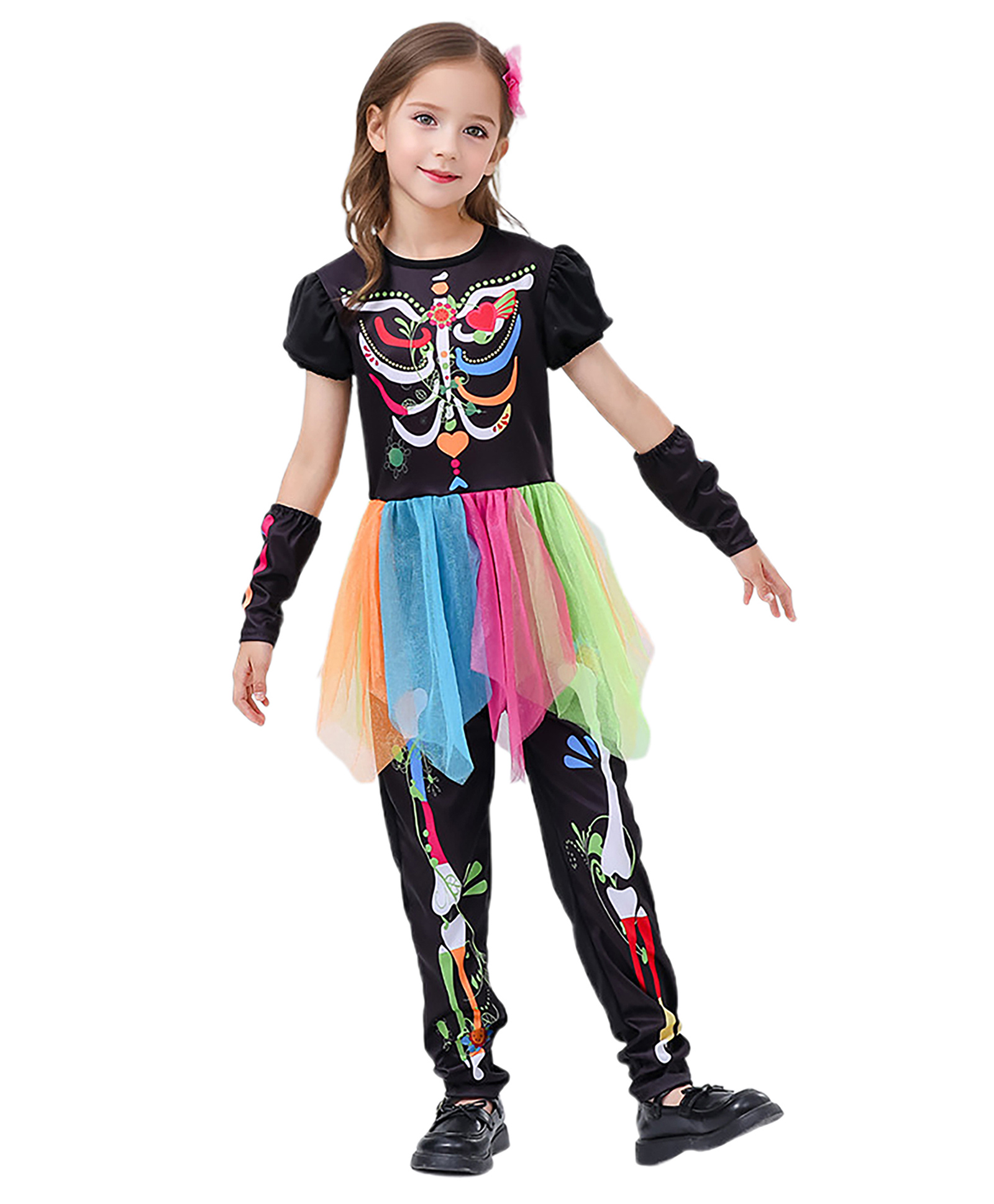 Little Surprise Box Halloween Theme Skeleton Princess Costume Set - Multi Colour-image-21