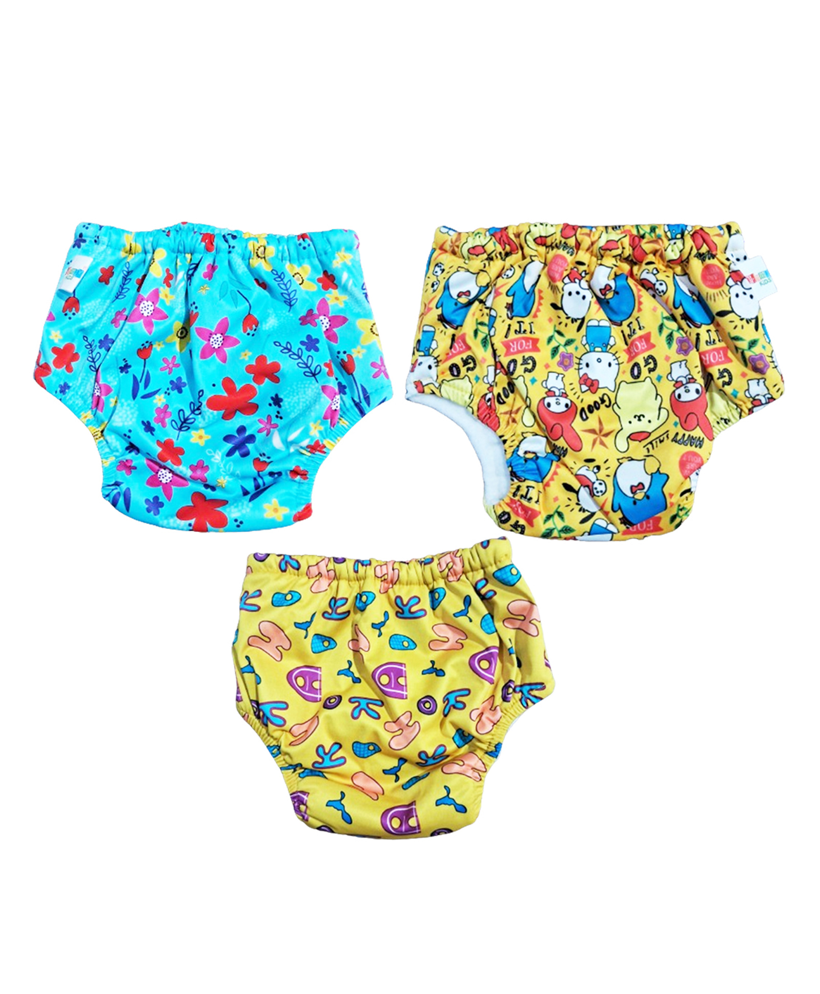 Chinmay Kids Baby Panty Boys and Girls Reusable Washable Waterproof Printed Panty Pack of 3-image-29