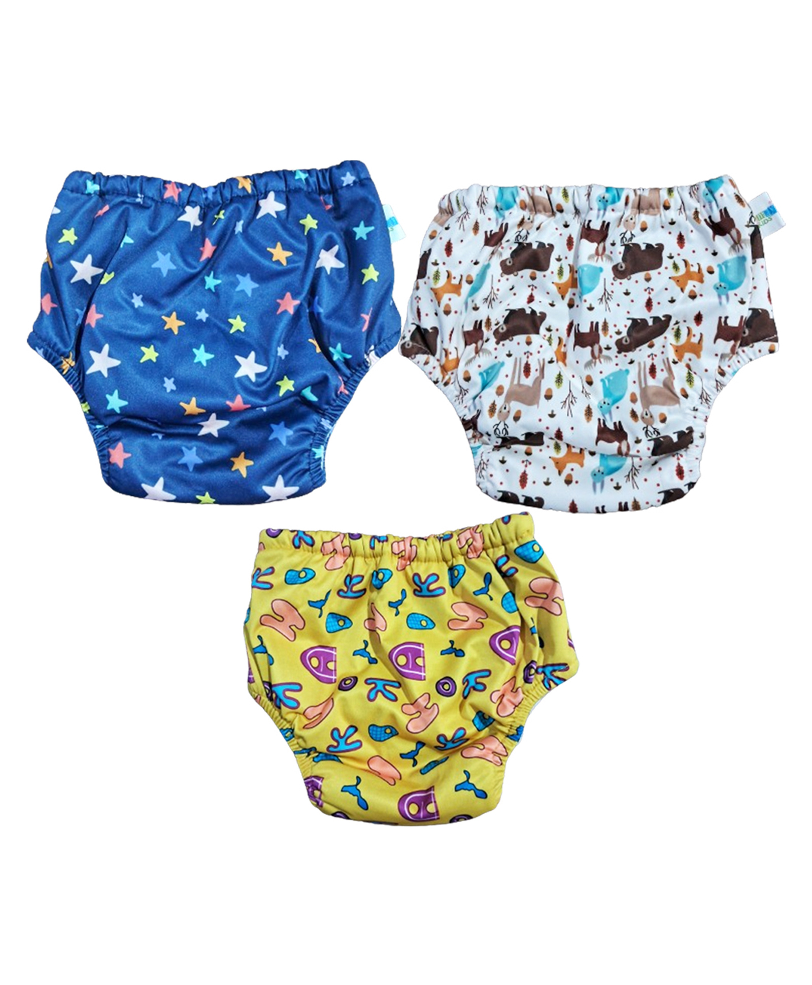 Chinmay Kids Baby Panty Boys and Girls Reusable Washable Waterproof Printed Panty Pack of 3-image-37
