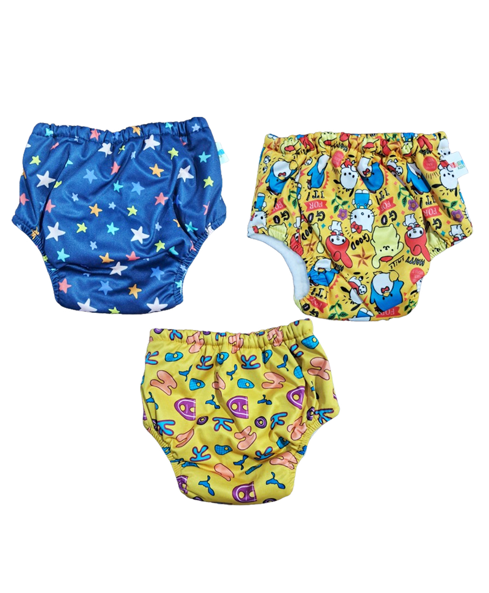 Chinmay Kids Baby Panty Boys and Girls Reusable Washable Waterproof Printed Panty Pack of 3-image-28