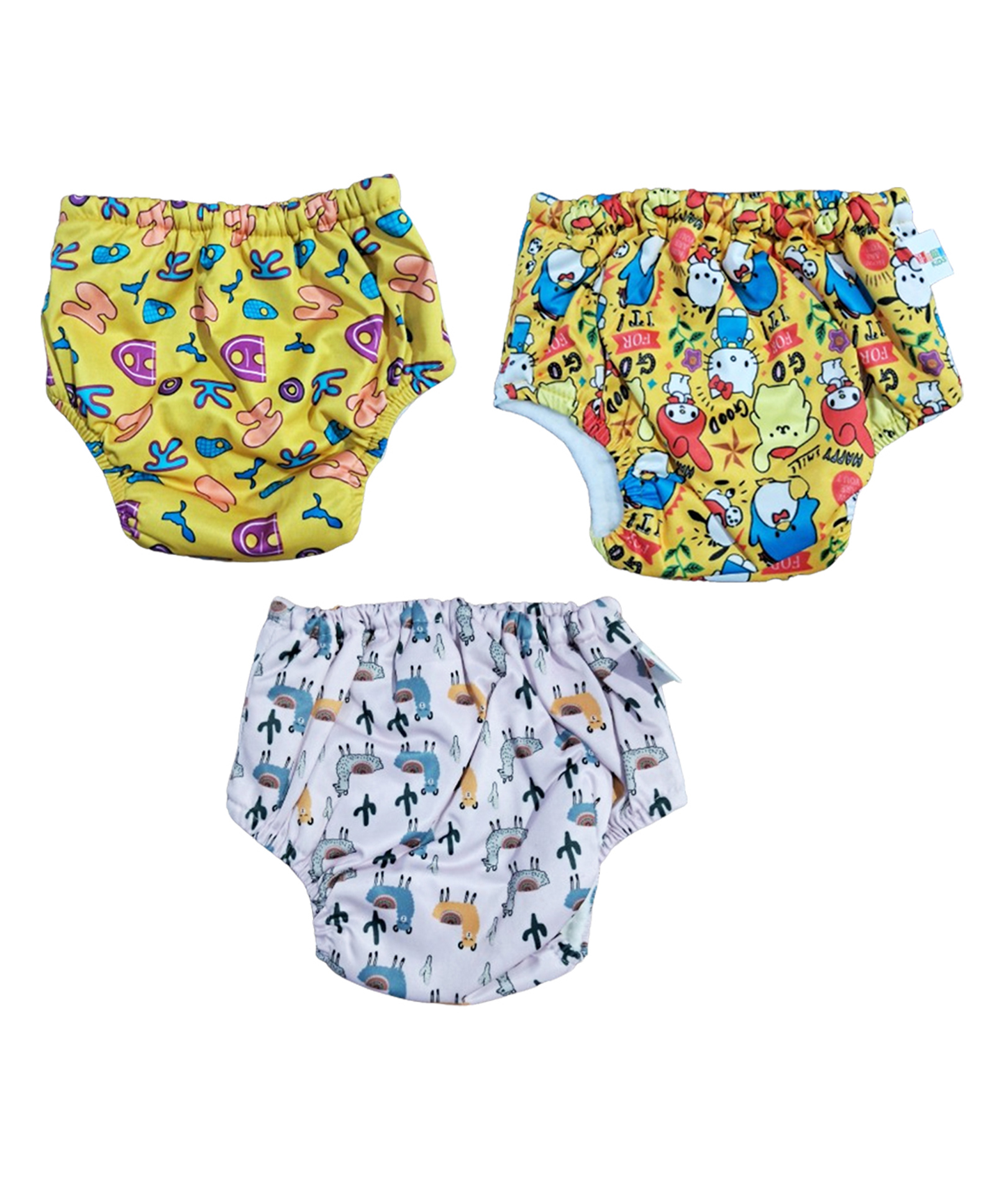 Chinmay Kids Baby Panty Boys and Girls Reusable Washable Waterproof Printed Panty Pack of 3-image-38