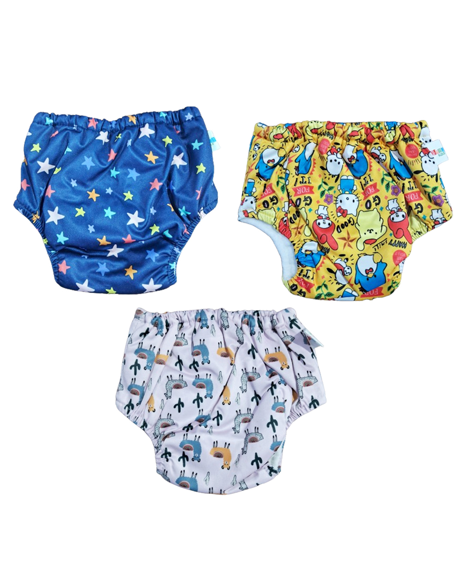 Chinmay Kids Baby Panty Boys and Girls Reusable Washable Waterproof Printed Panty Pack of 3-image-48