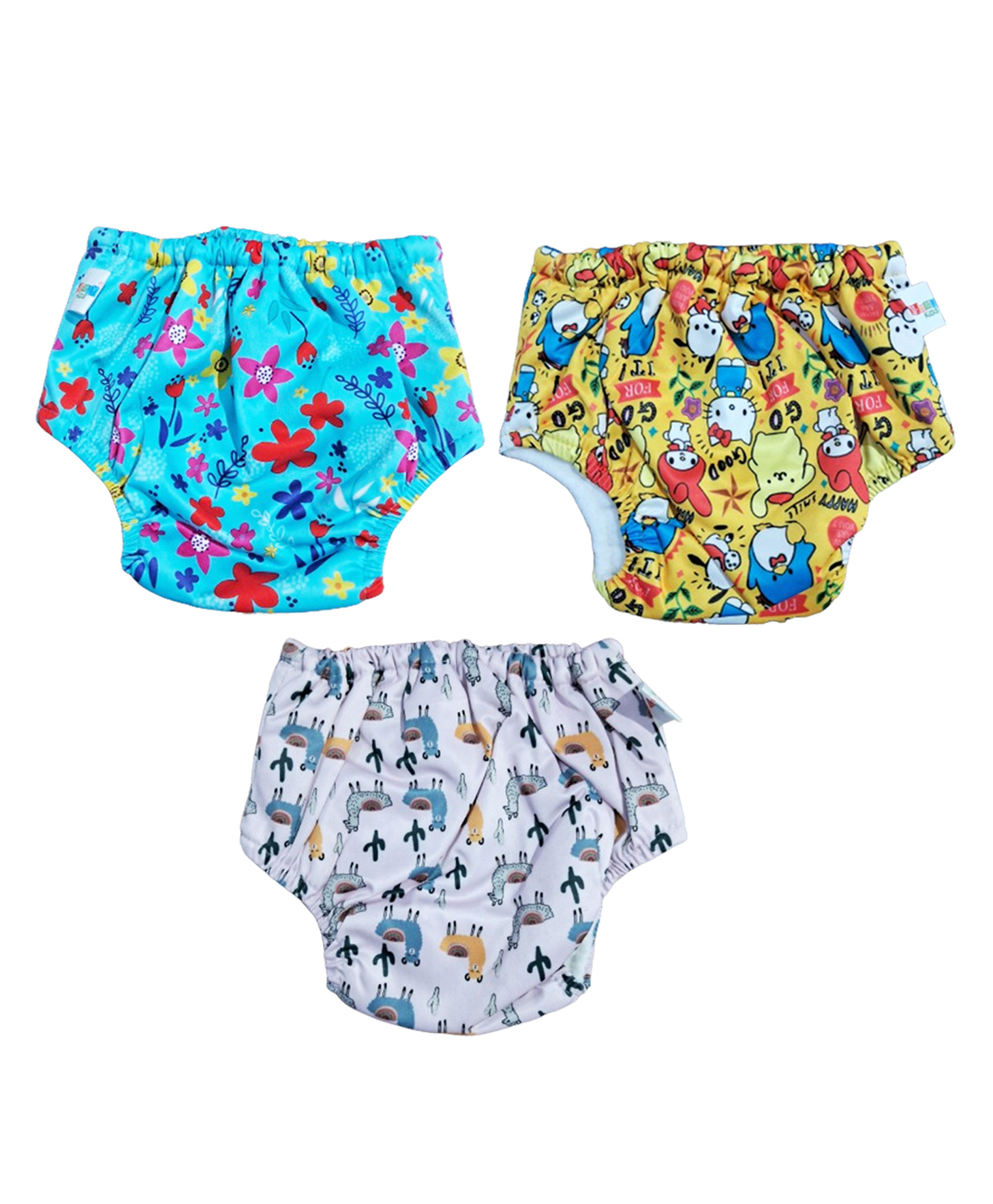 Chinmay Kids Baby Panty Boys and Girls Reusable Washable Waterproof Printed Panty Pack of 3-image-42