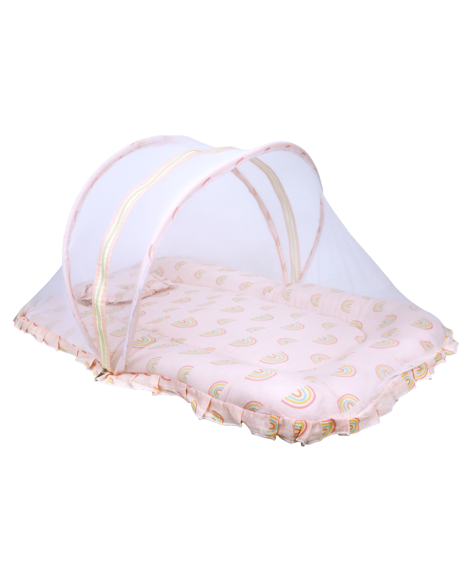 1st Step Premium Baby Bedding Set with Mosquito Net |100% Insect Protection with Zip Closure & Baby Pillow - Large-image-27