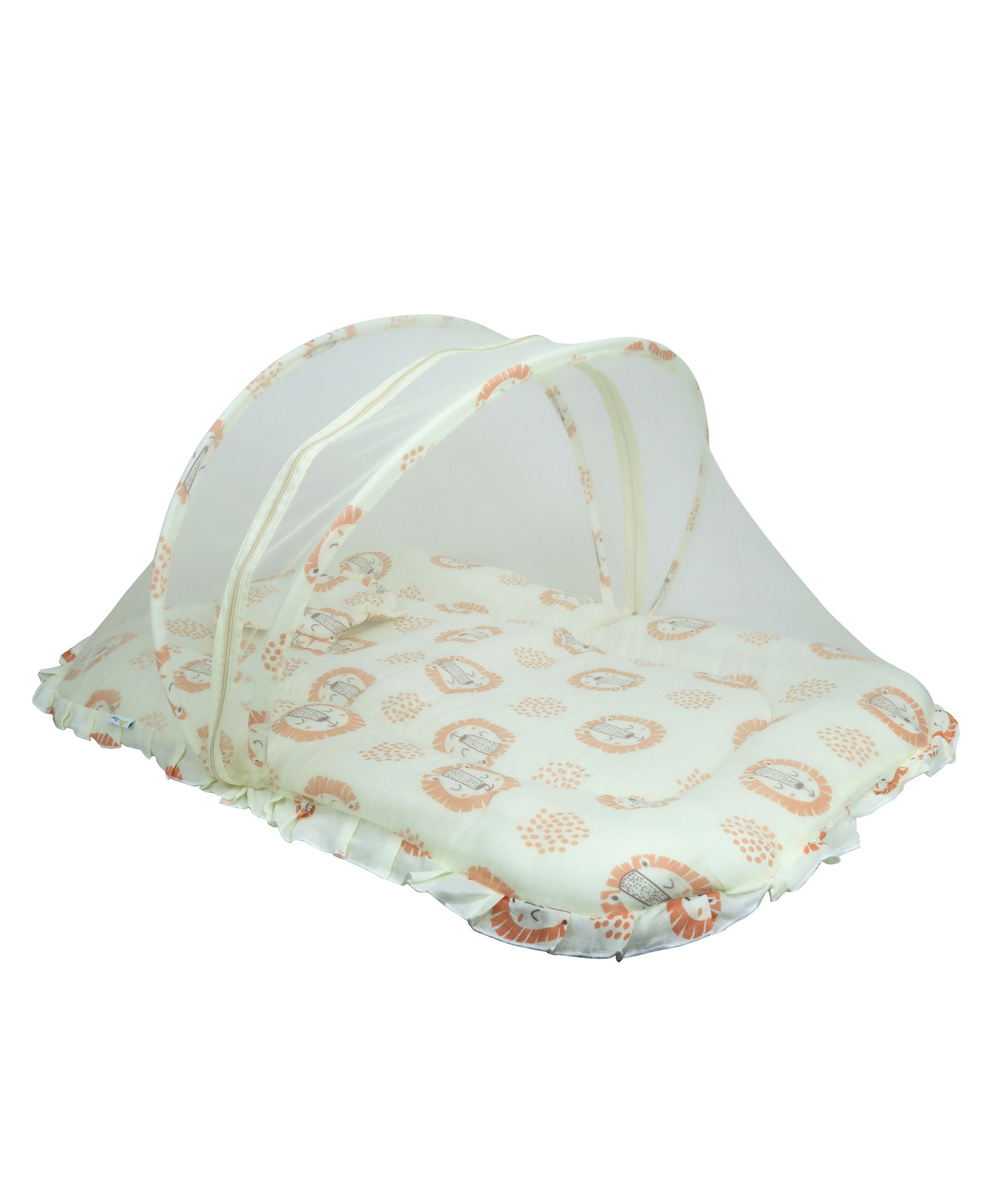 1st Step Premium Baby Bedding Set with Mosquito Net |100% Insect Protection with Zip Closure & Baby Pillow - Large-picture-16