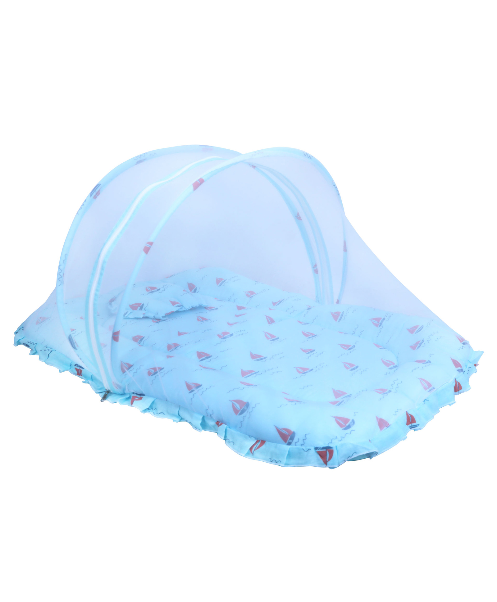 1st Step Premium Baby Bedding Set with Mosquito Net |100% Insect Protection with Zip Closure & Baby Pillow - Small-picture-18