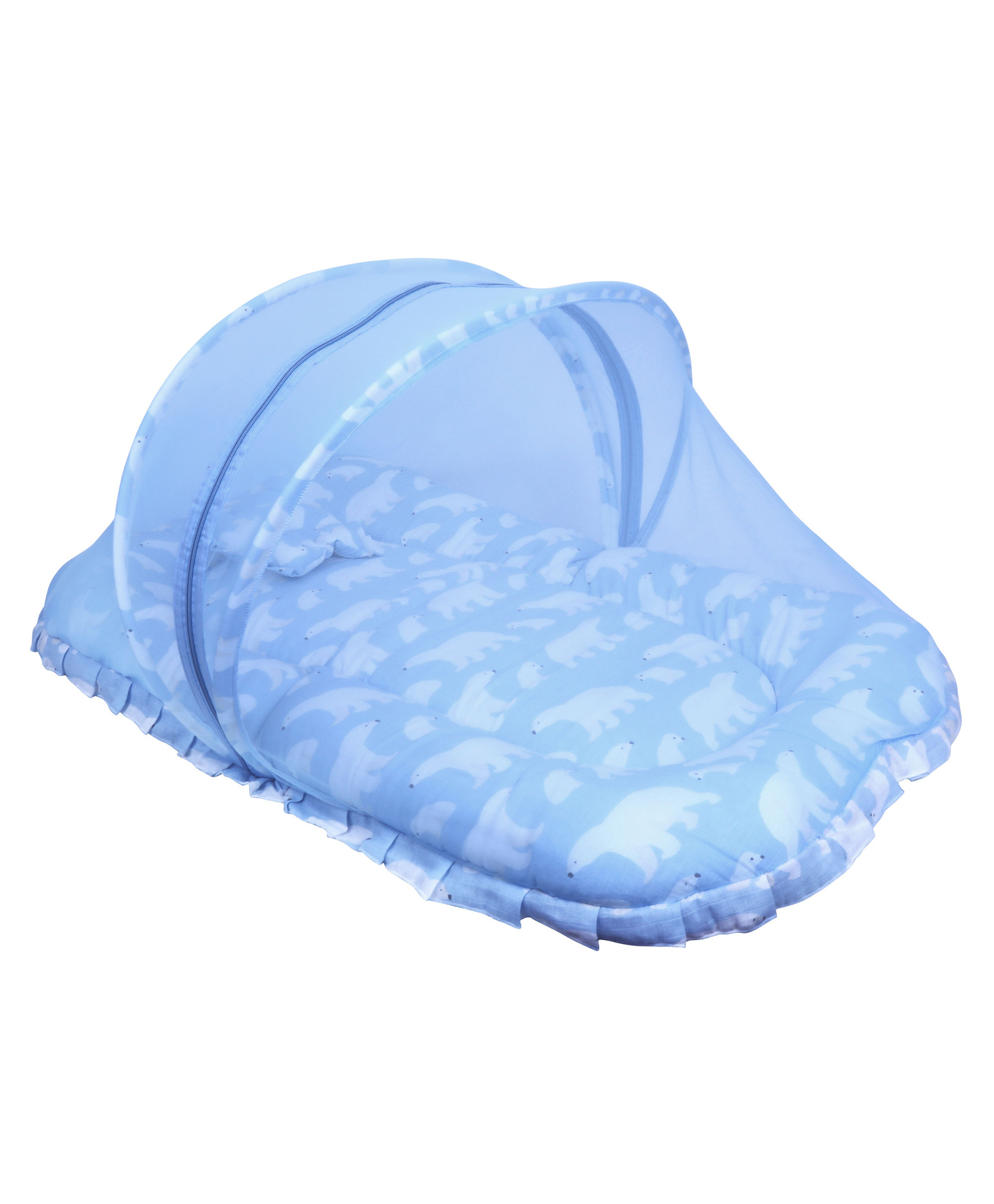 1st Step Premium Baby Bedding Set with Mosquito Net |100% Insect Protection with Zip Closure & Baby Pillow - Small-picture-13