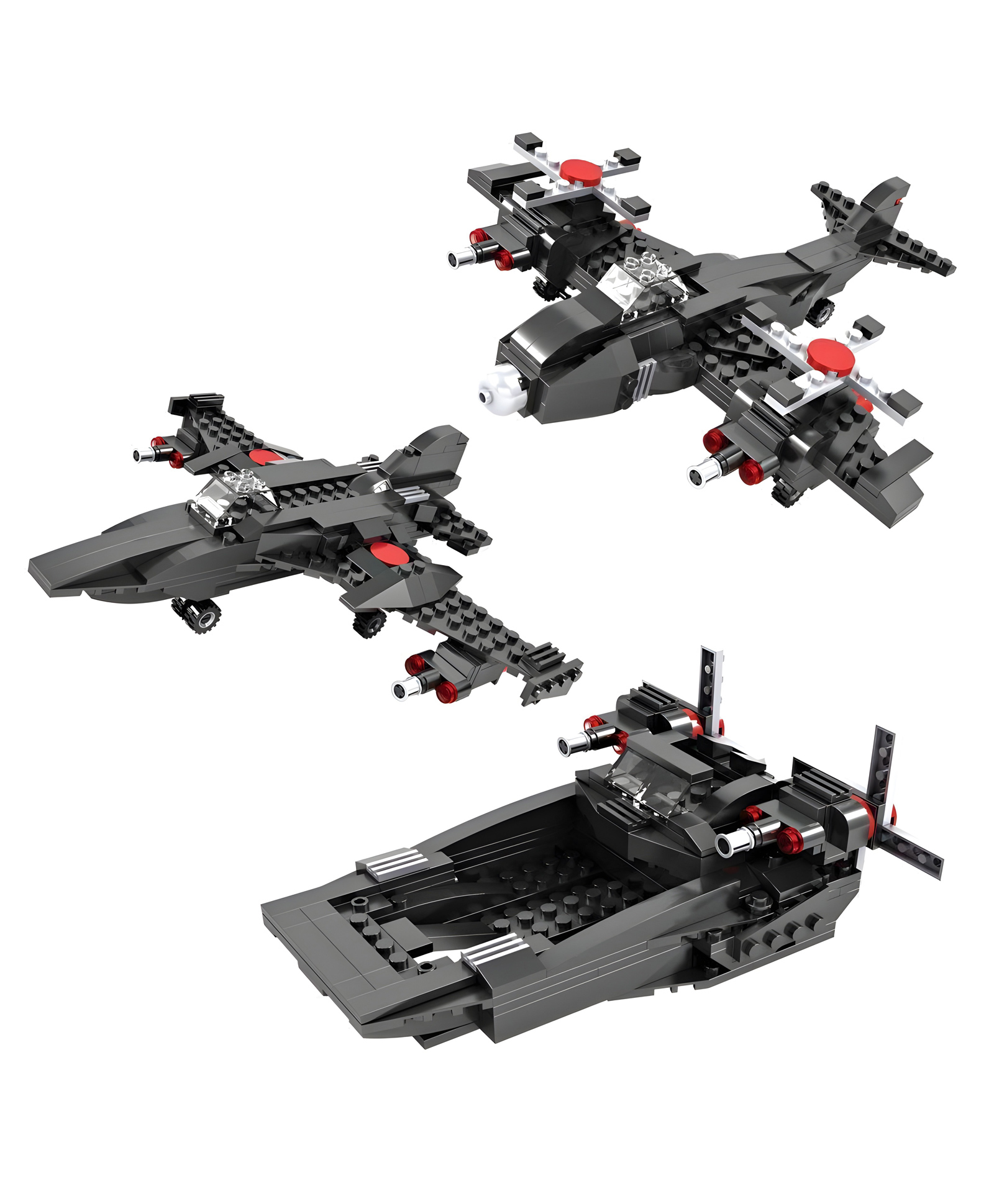 YAMAMA Building Blocks 3 In 1 Architect Air Fighter Bricks Blocks Toys For Kids Fun And Educational Toys For Kids 231 Pcs - Multicolor-picture-19