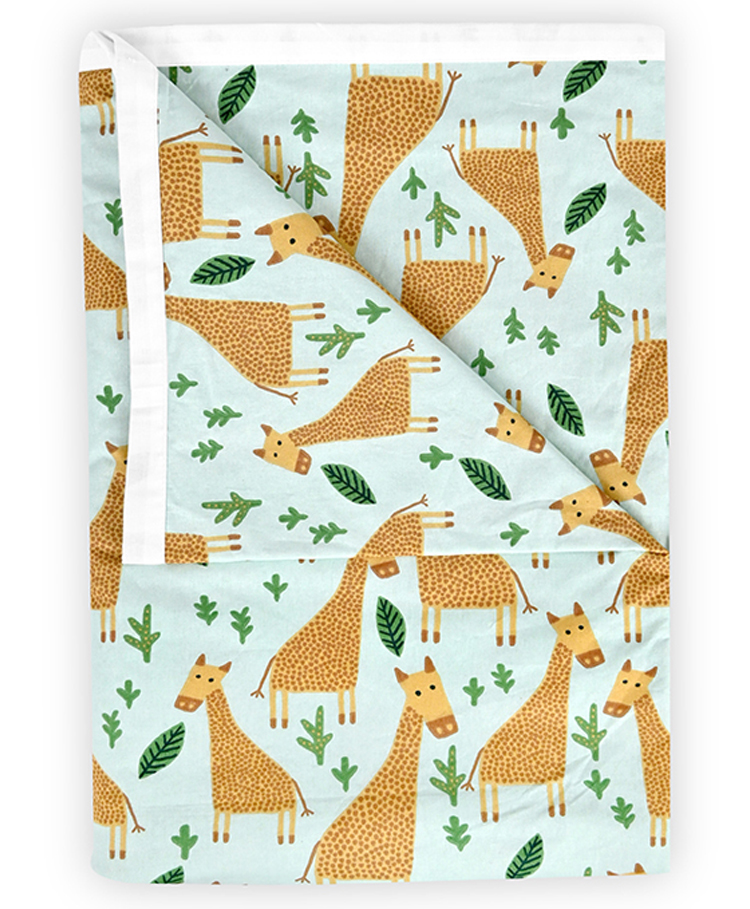 Divine Casa 100% Cotton Toddler Baby Blanket | Skin-Friendly Swaddle Dohar (Hushed Blue)-image-35