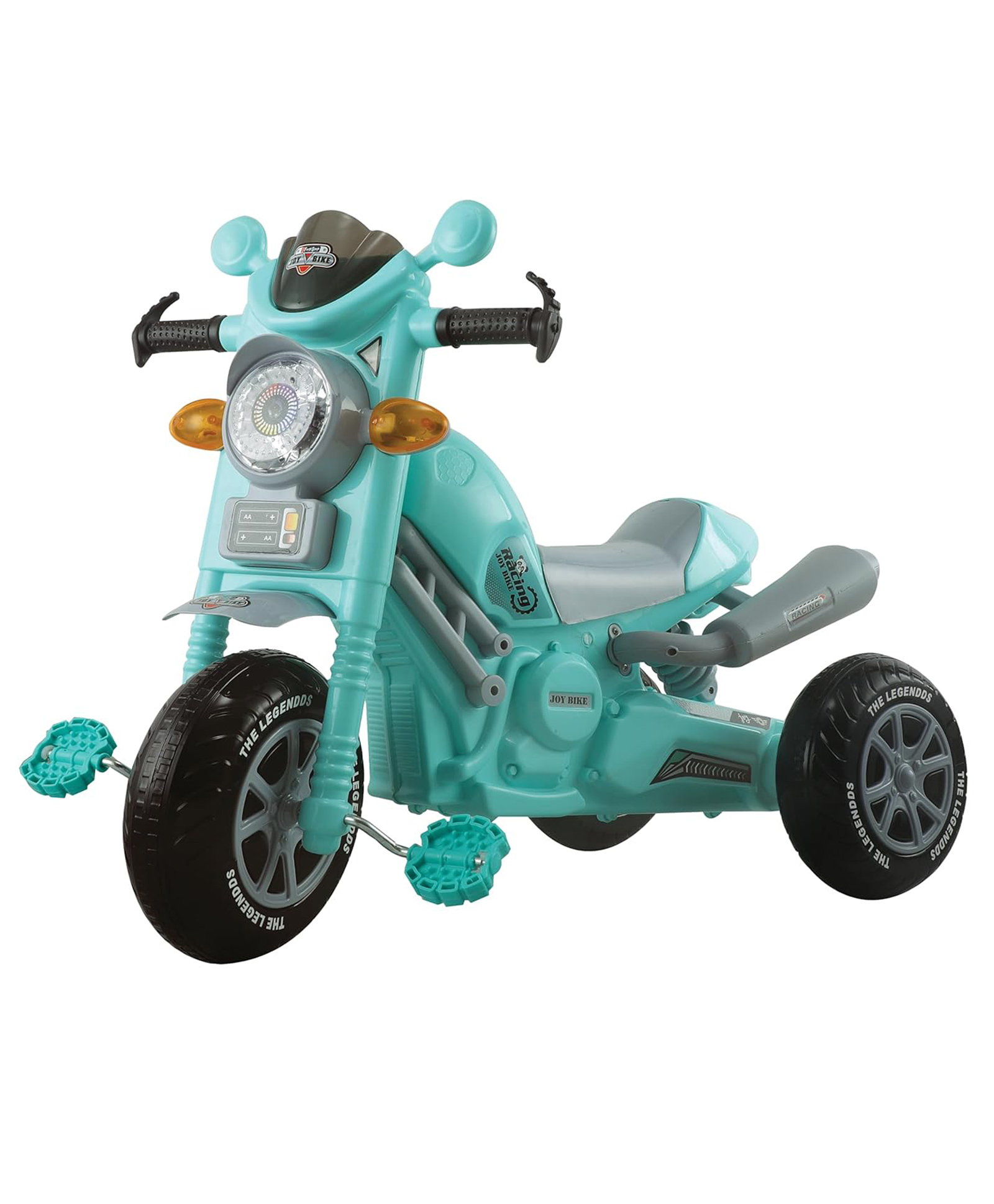 JoyRide Stylish Racing Joy Bike Pedal Tricycle for Kids Toddler Trike Headlight, Music,Eva Wheels & Curved Seat Push Along Pedal Trike for-image-45
