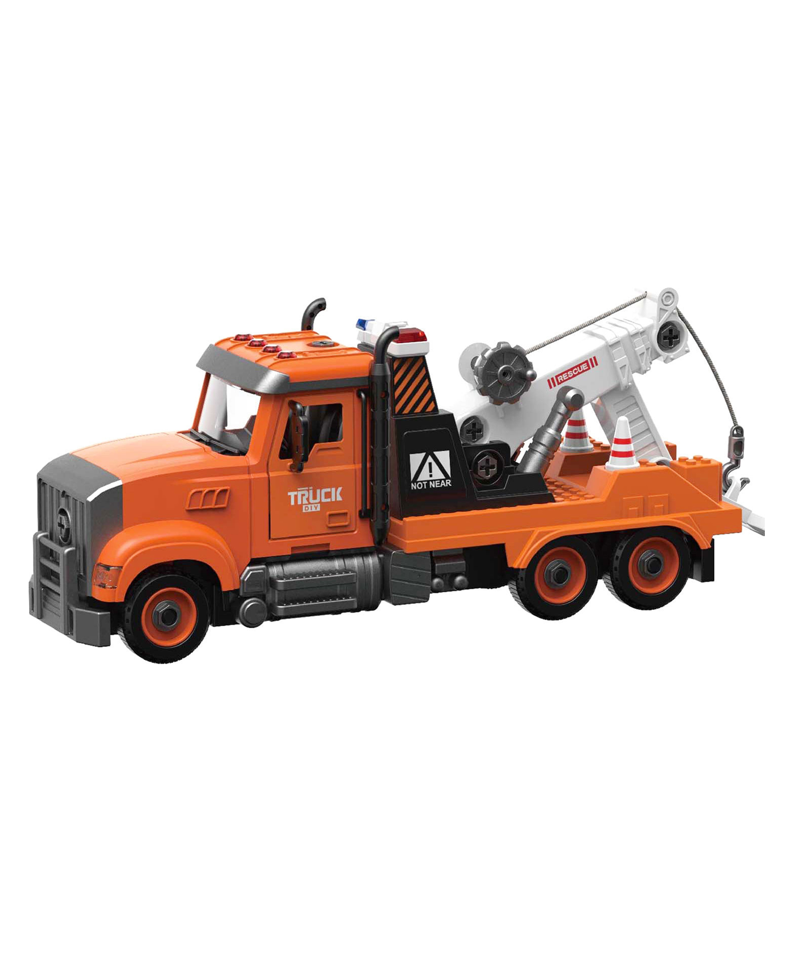 Azhari Friction Toy Vehicle Disassembly Road Rescue Vehicle With Light & Music Color May Vary-image-26