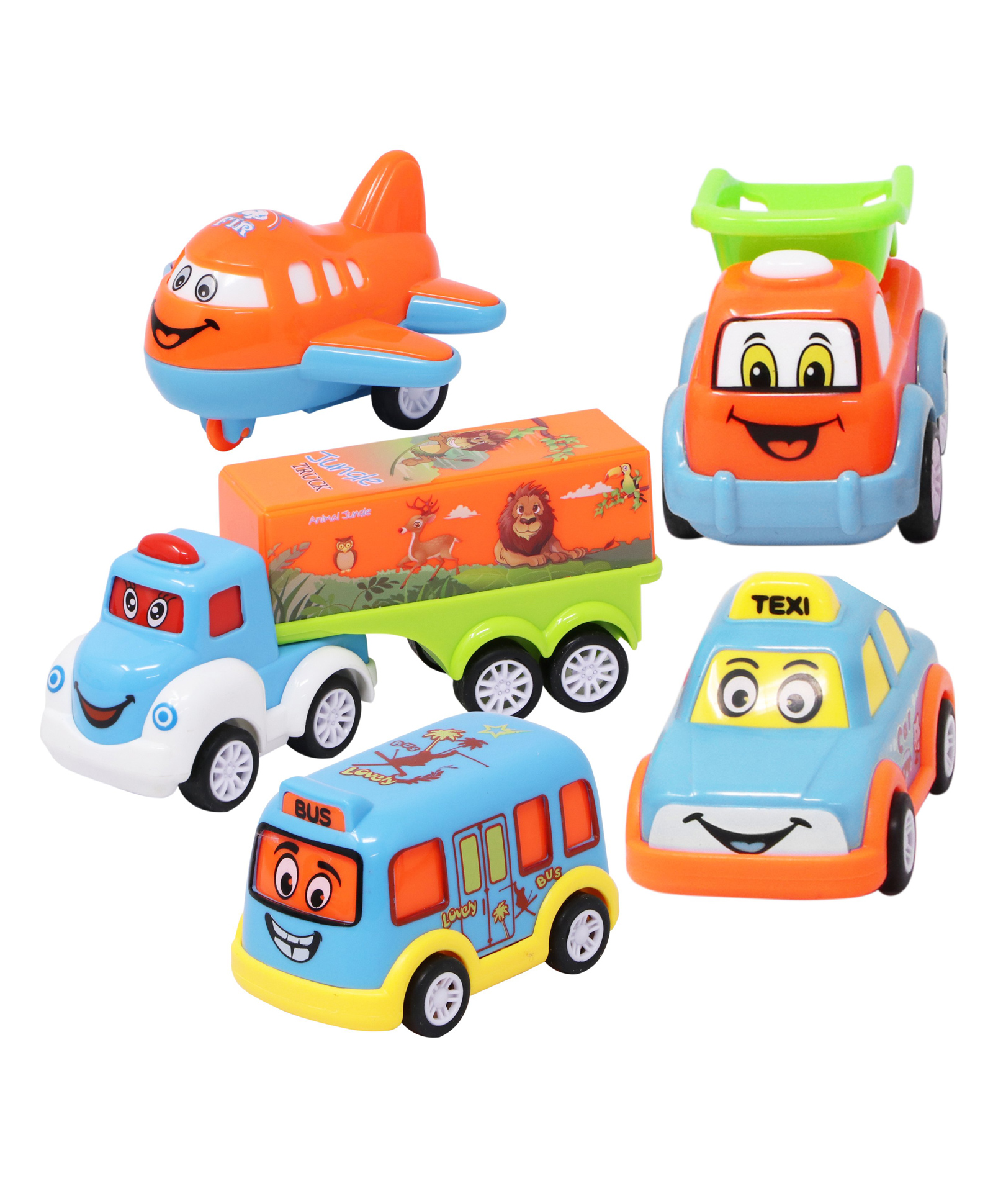 Toysire Truck Auto Sets for Kids Multicolor - ( 5pcs)-image-45