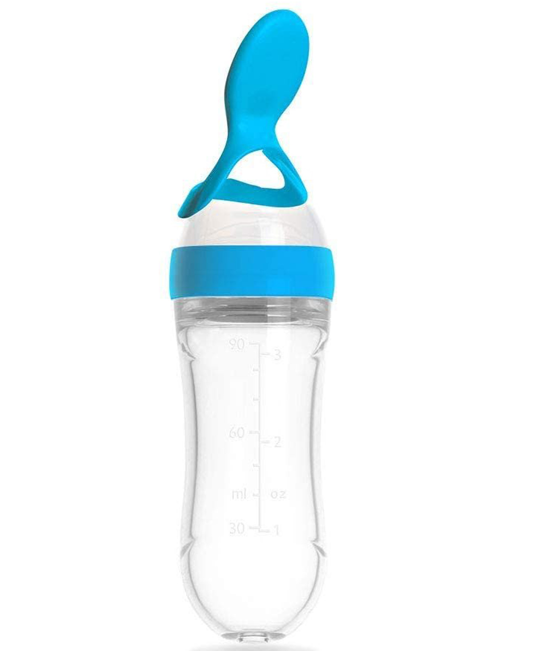 INPOUT Silicone Squeezy Food Feeder Bottle With Spoon - 90 ml-picture-33