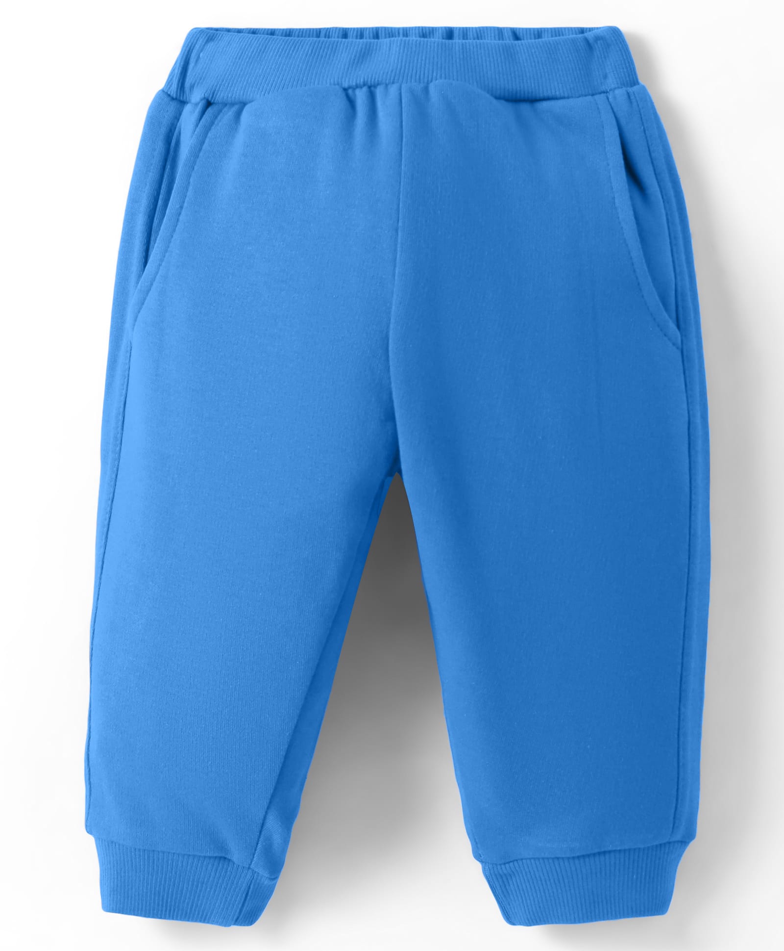 Zero Knit Full Length Solid Color Fleece Pant - Royal Blue-picture-17