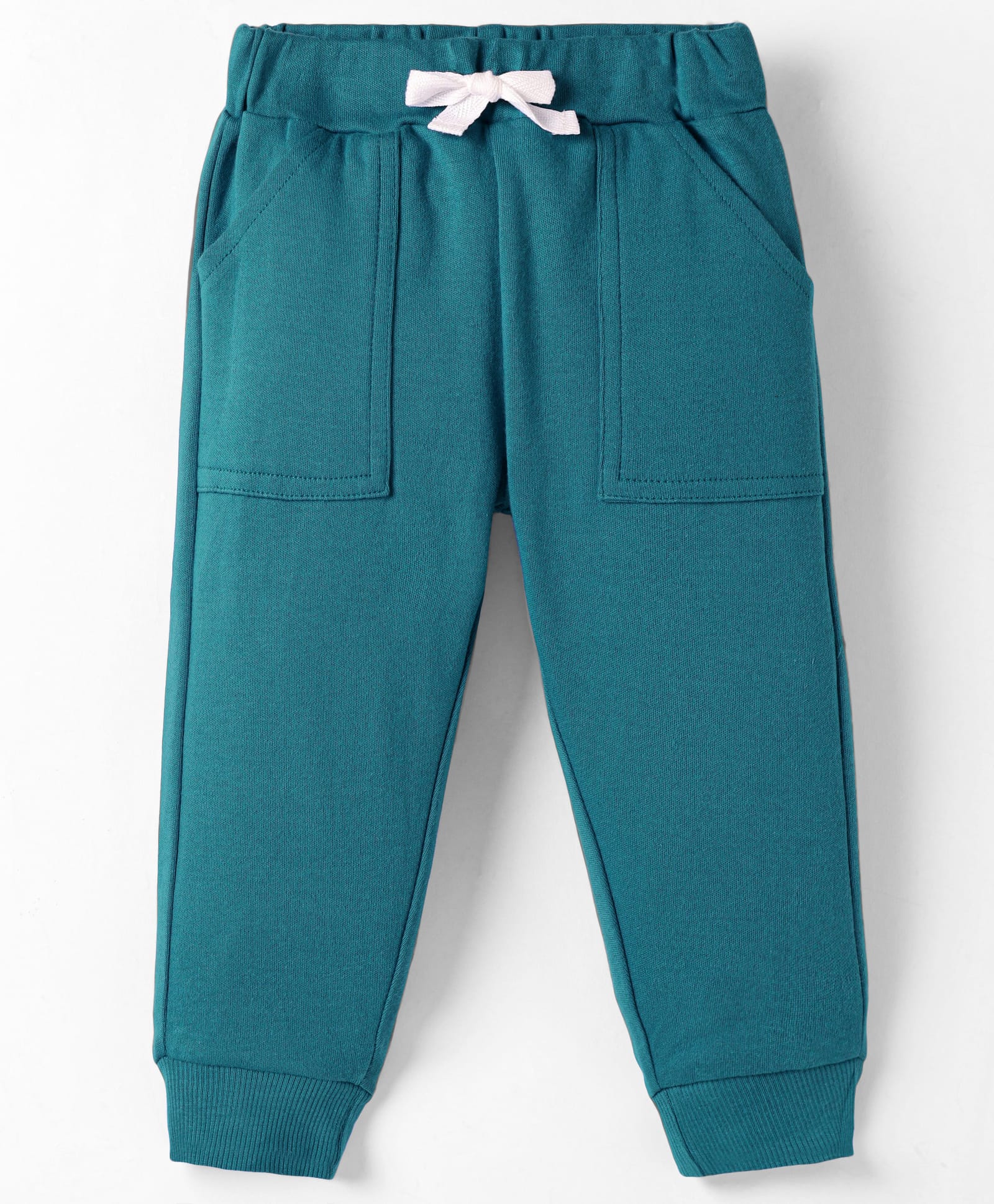 Zero Interlock Knit Full Length Solid Colour Lounge Pant - Teal Blue-picture-38
