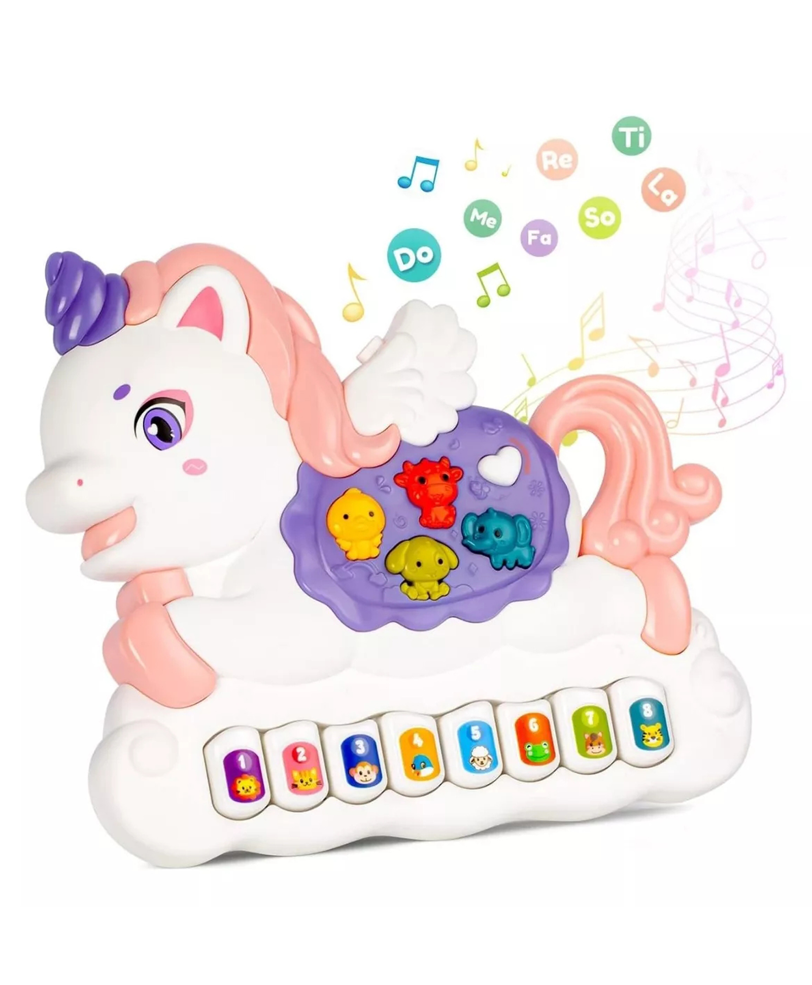 Elecart Unicorn Baby Piano Toy - Multifunctional Musical Keyboard for Infants and Toddlers-picture-16