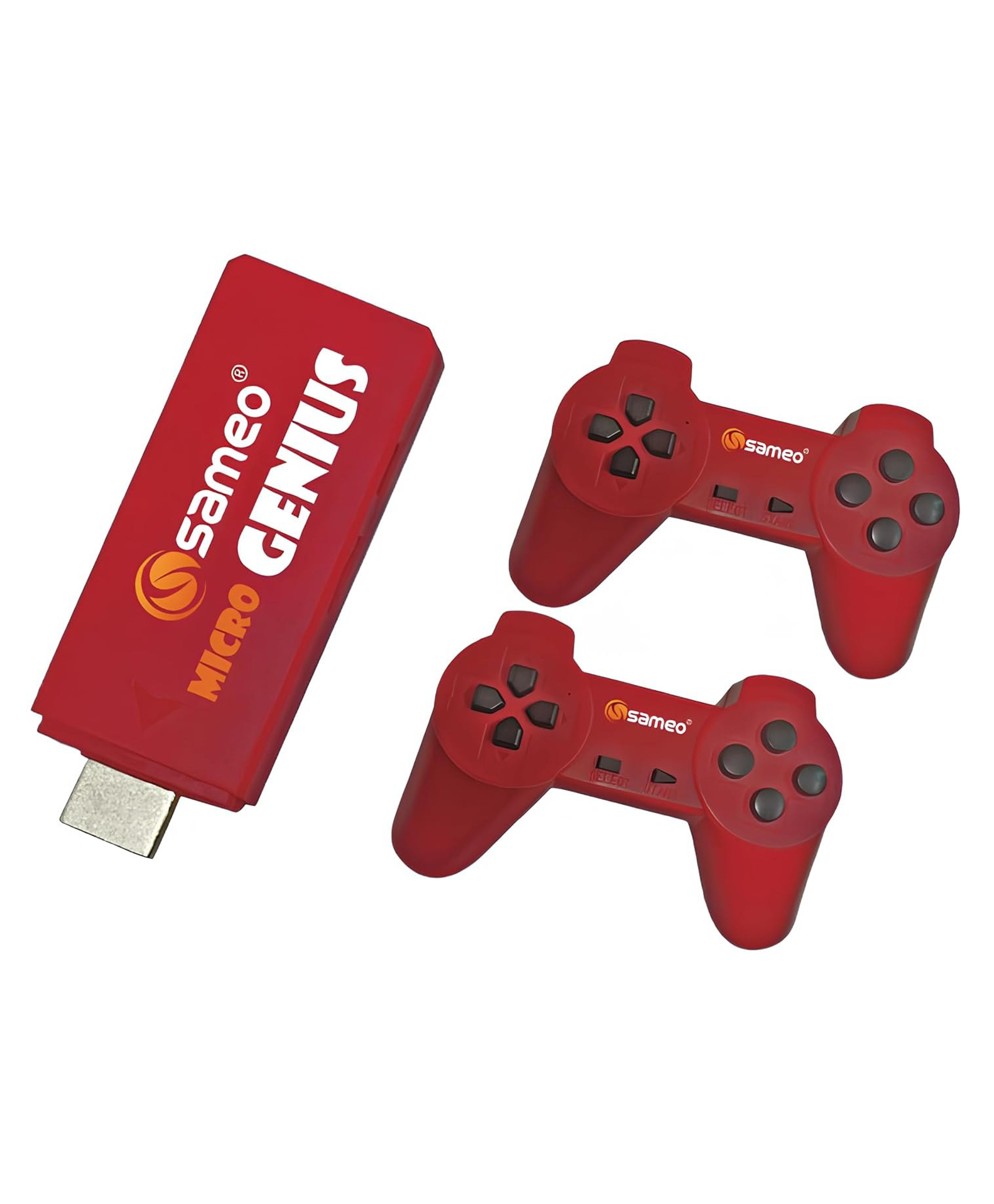 Sameo Micro Genius 8 Bit HDMI Gaming Console with 800 Built in 1 Classic HD Games - Red-picture-19