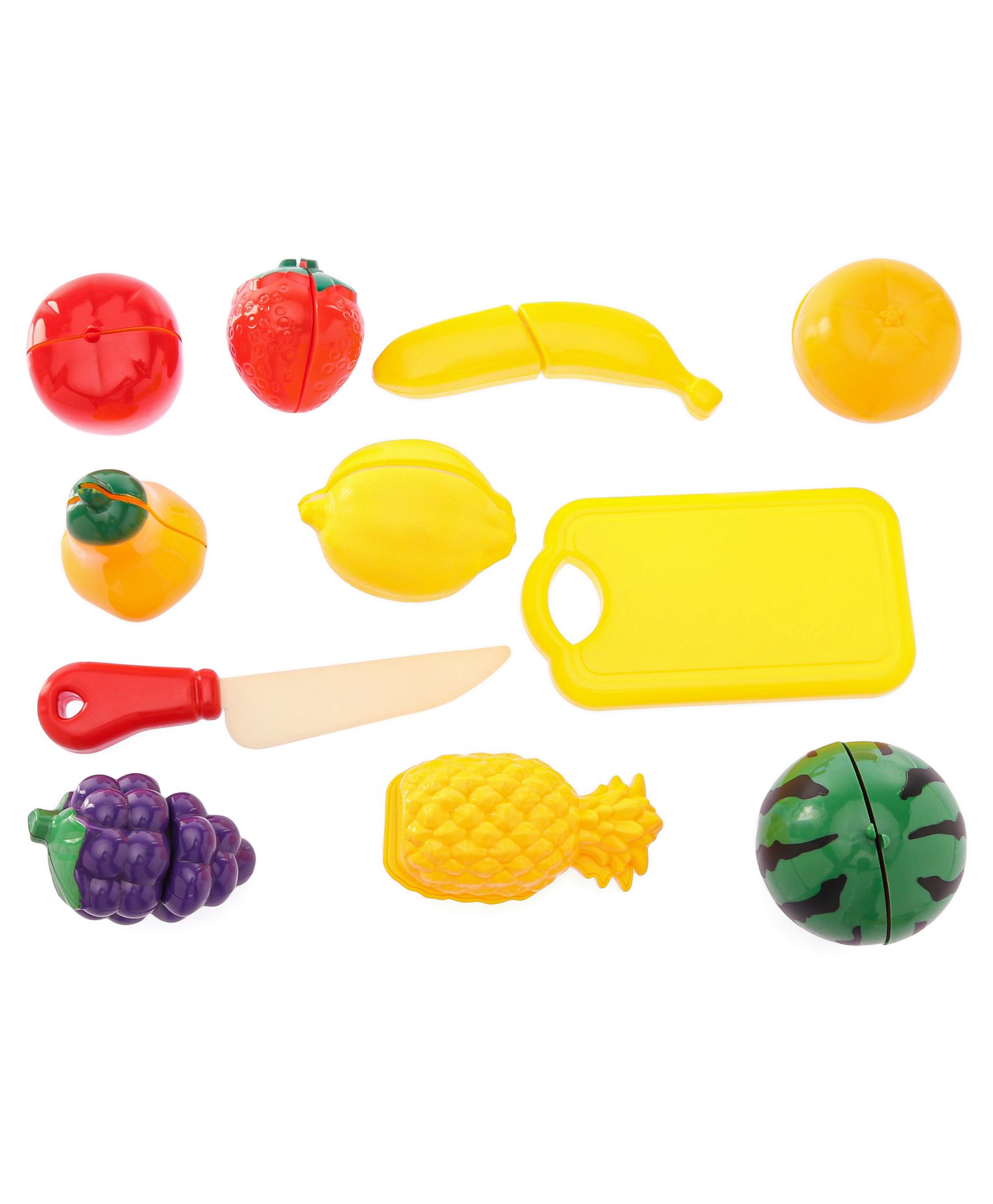 Little Fingers Fruits Cutting Pretend Toy Multicolor - 20 Pieces-image-0