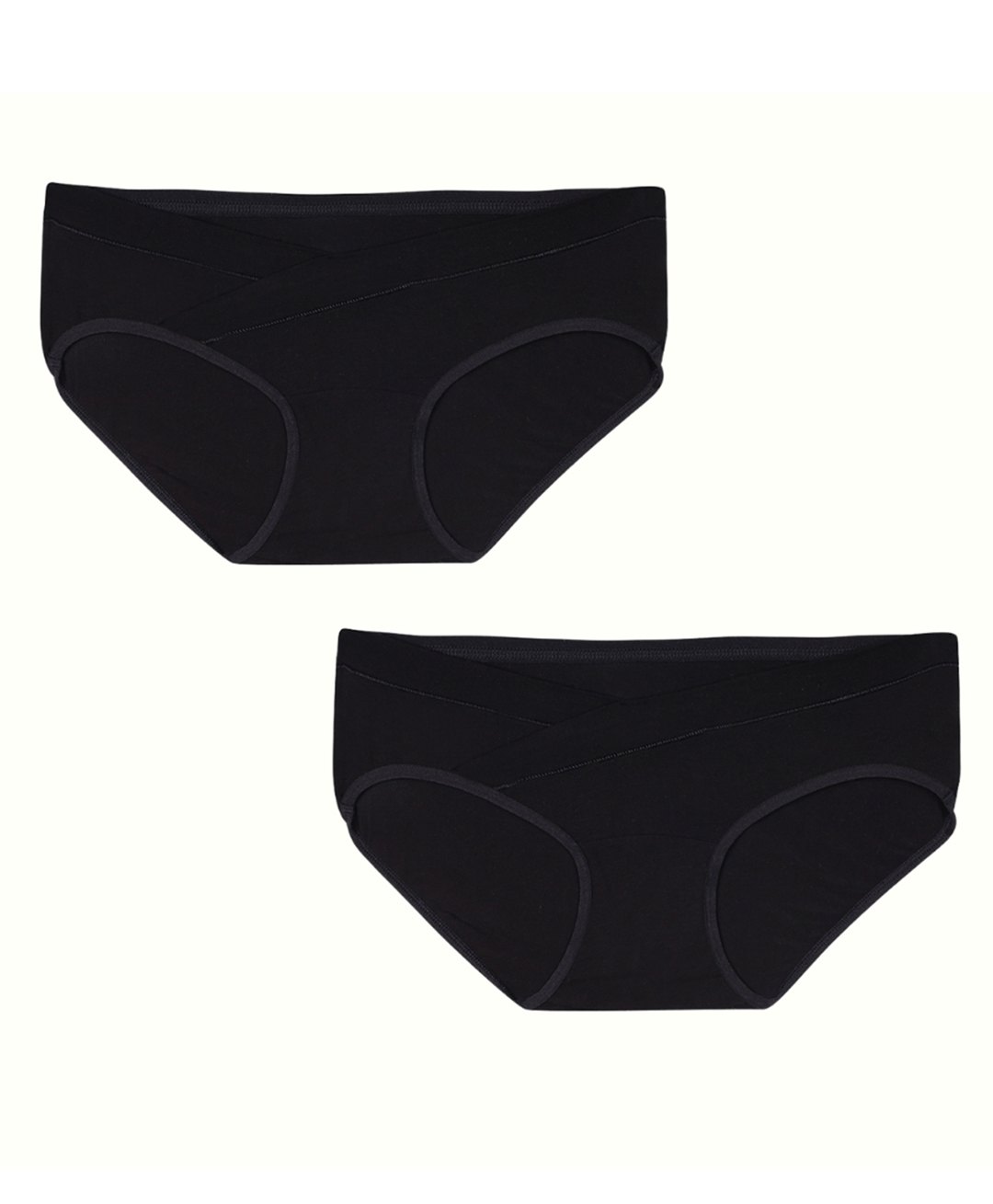 TUMMY Pack Of 2 Bamboo Cotton Period Panties Set - Black-image-21