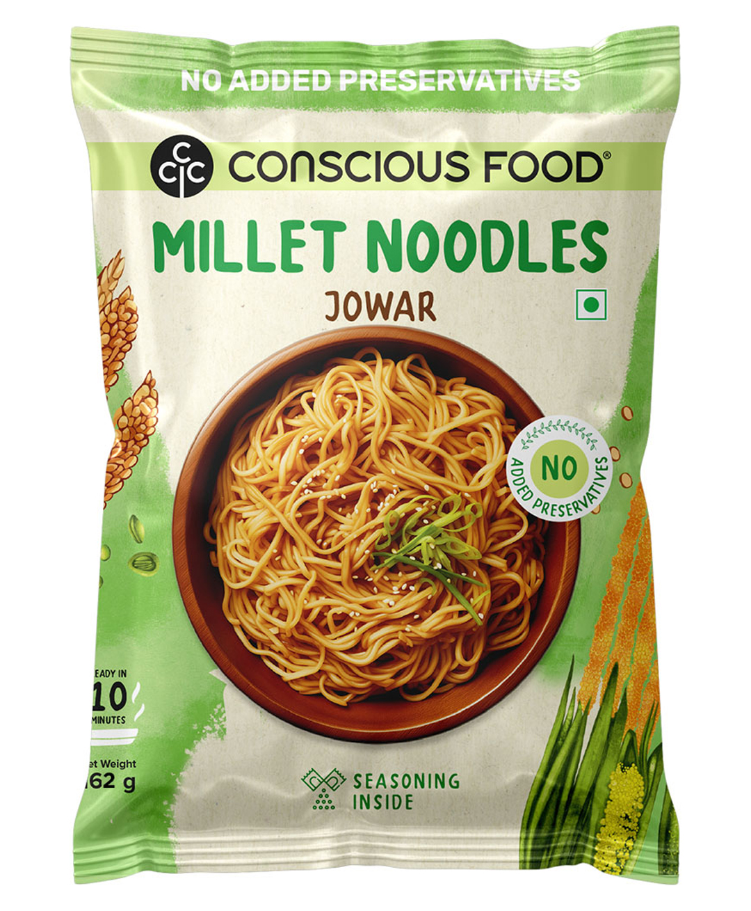 Conscious Food Millet Noodles | 165g | No Preservatives| No Maida | No Msg | No Artificial Colors or Flavors, No Trans Fat & Cholesterol-image-29