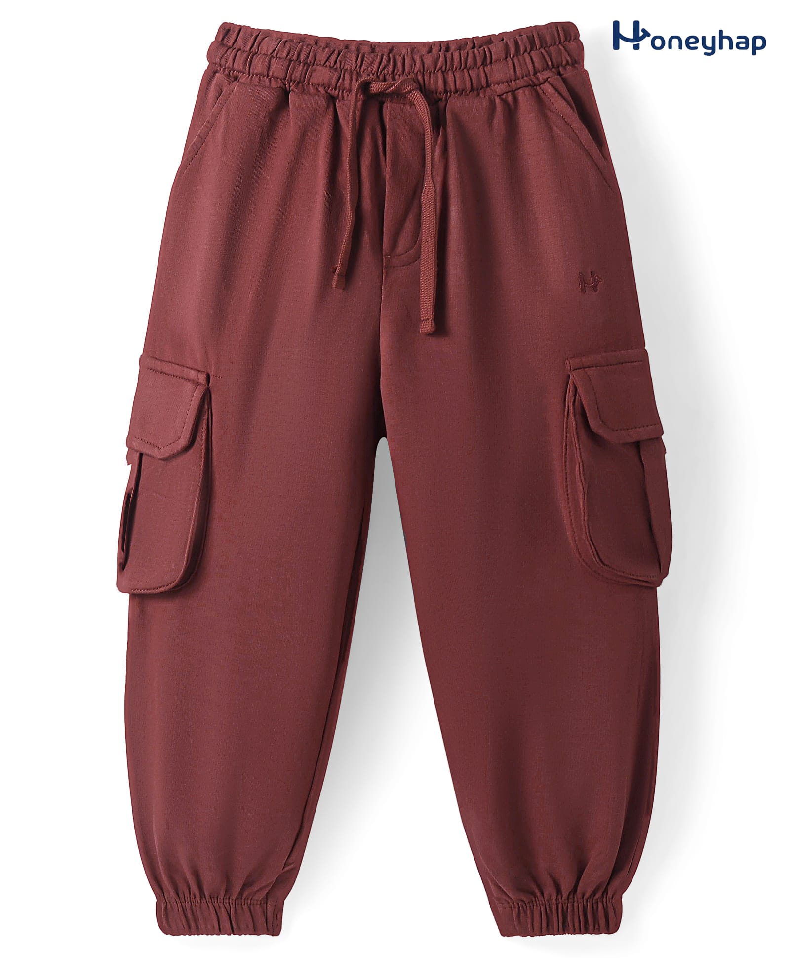 Honeyhap Premium 100% Cotton Knit Full Length Solid Color Lounge Pant with Bio Finish - Cinnamon-picture-27