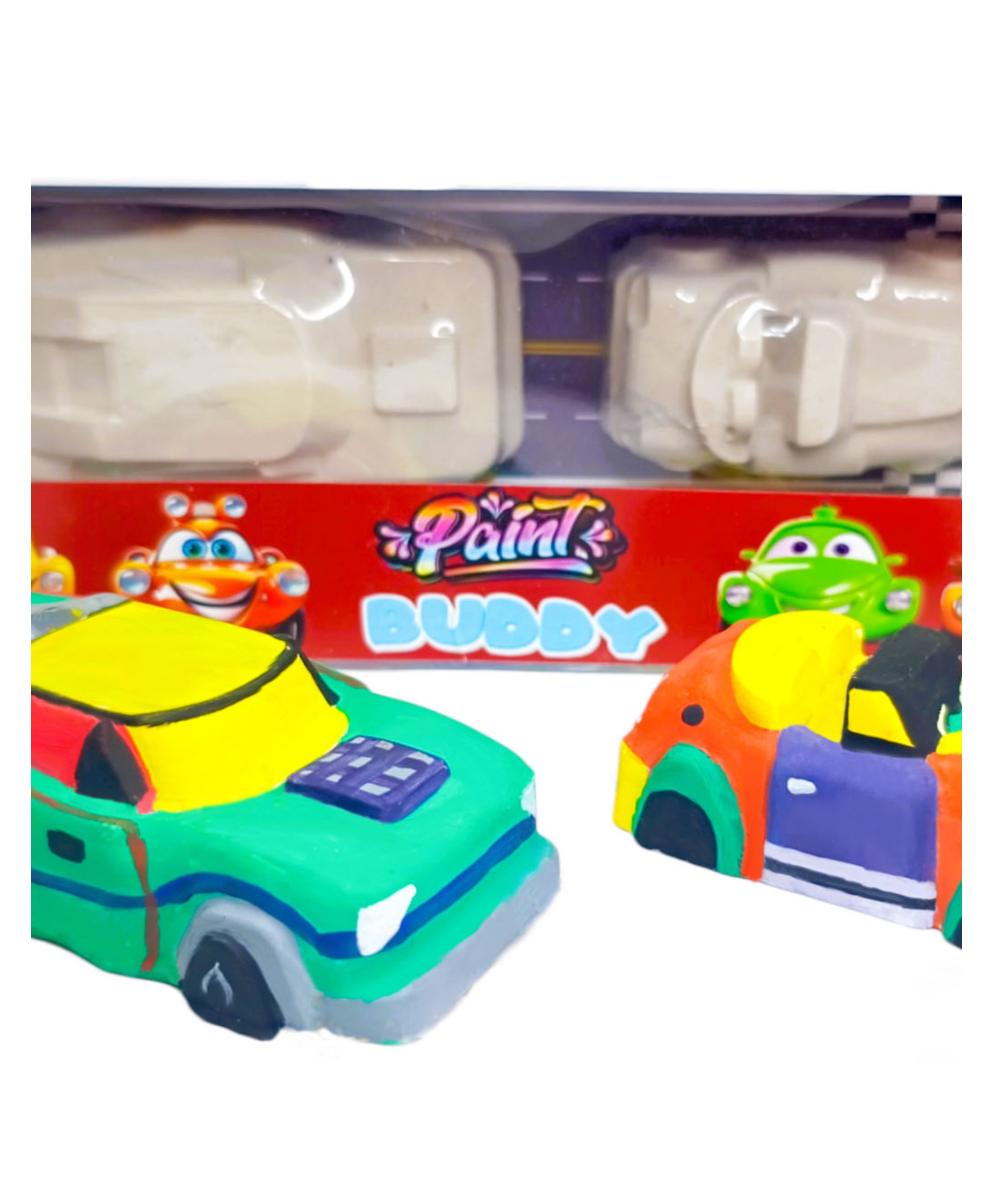 ZyamaloxCar Coloring Set for Kids: DIY Kit, Toys, and Coloring Book Ideal Return Gift for Girls and Boys (2 random cars set)-image-9