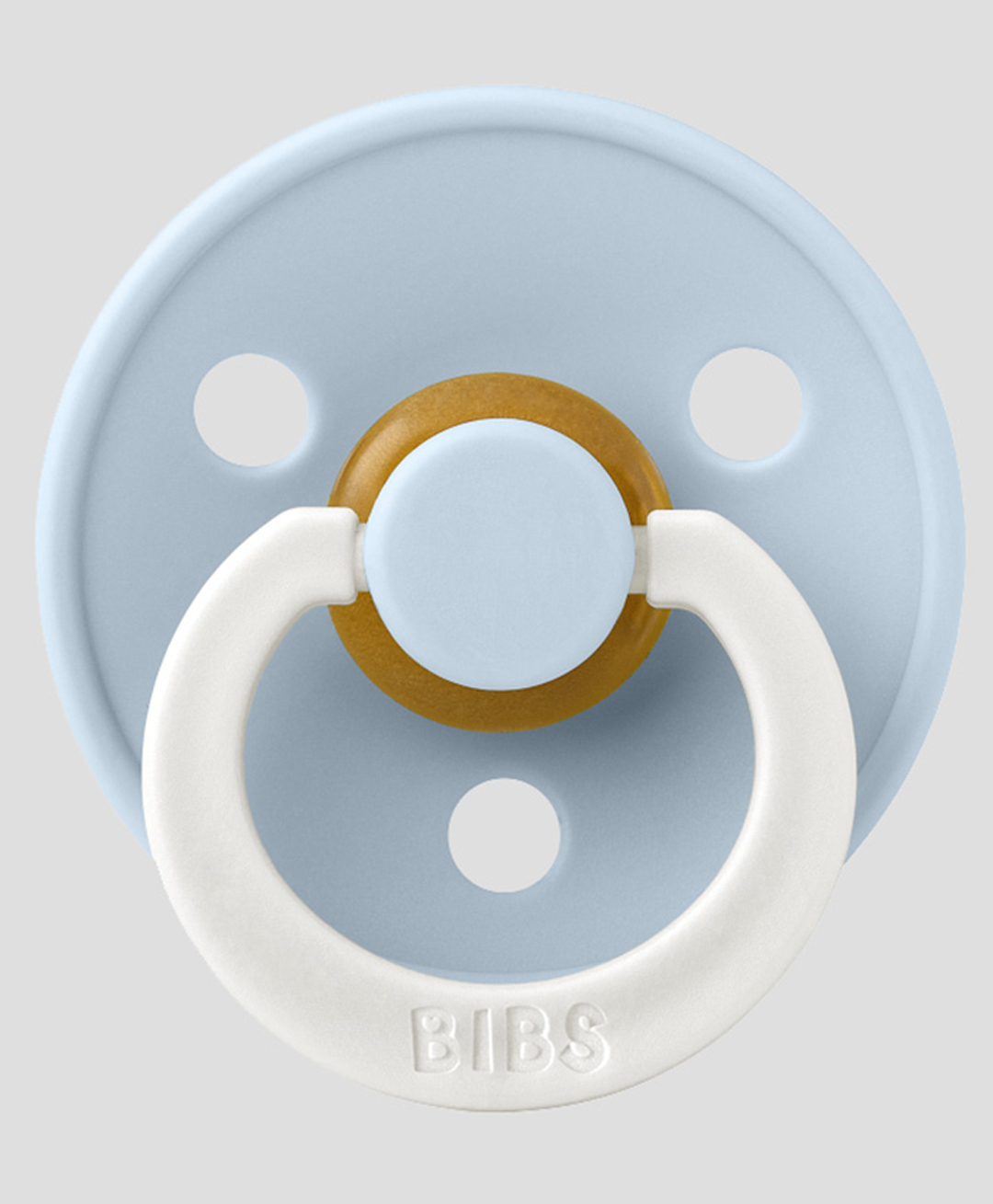 Bibs Colour Glow in the Dark Latex Round Pacifier Nipple Size 2 Pack of 1 - Baby Blue Glow-image-36