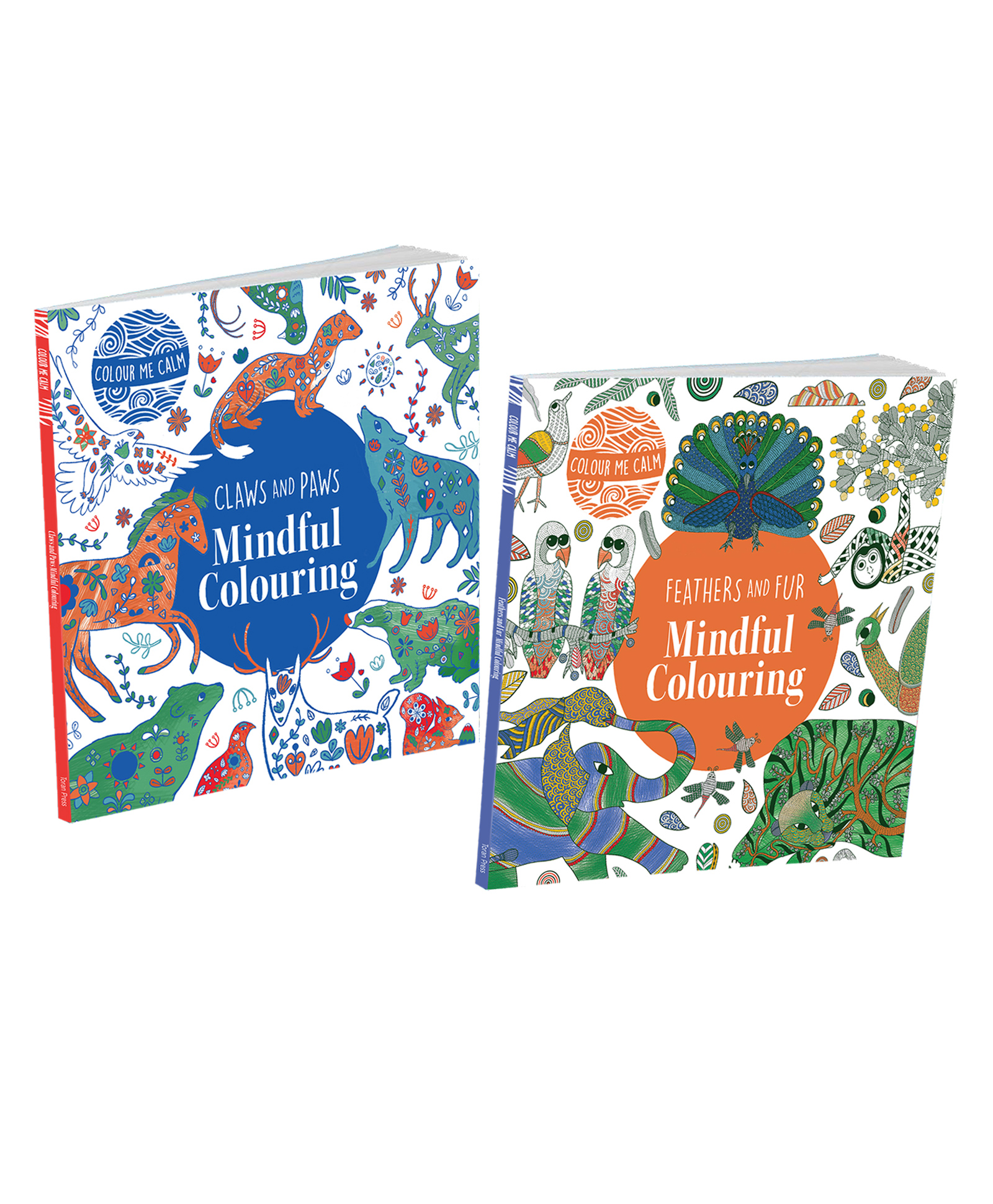 Colour Me Calm Pack of 2 Books | Peaceful colouring | Mindful Colouring book | Perfect for Mandala fans | Stressfree colouring | Gond and Nordic Folk Art-image-29