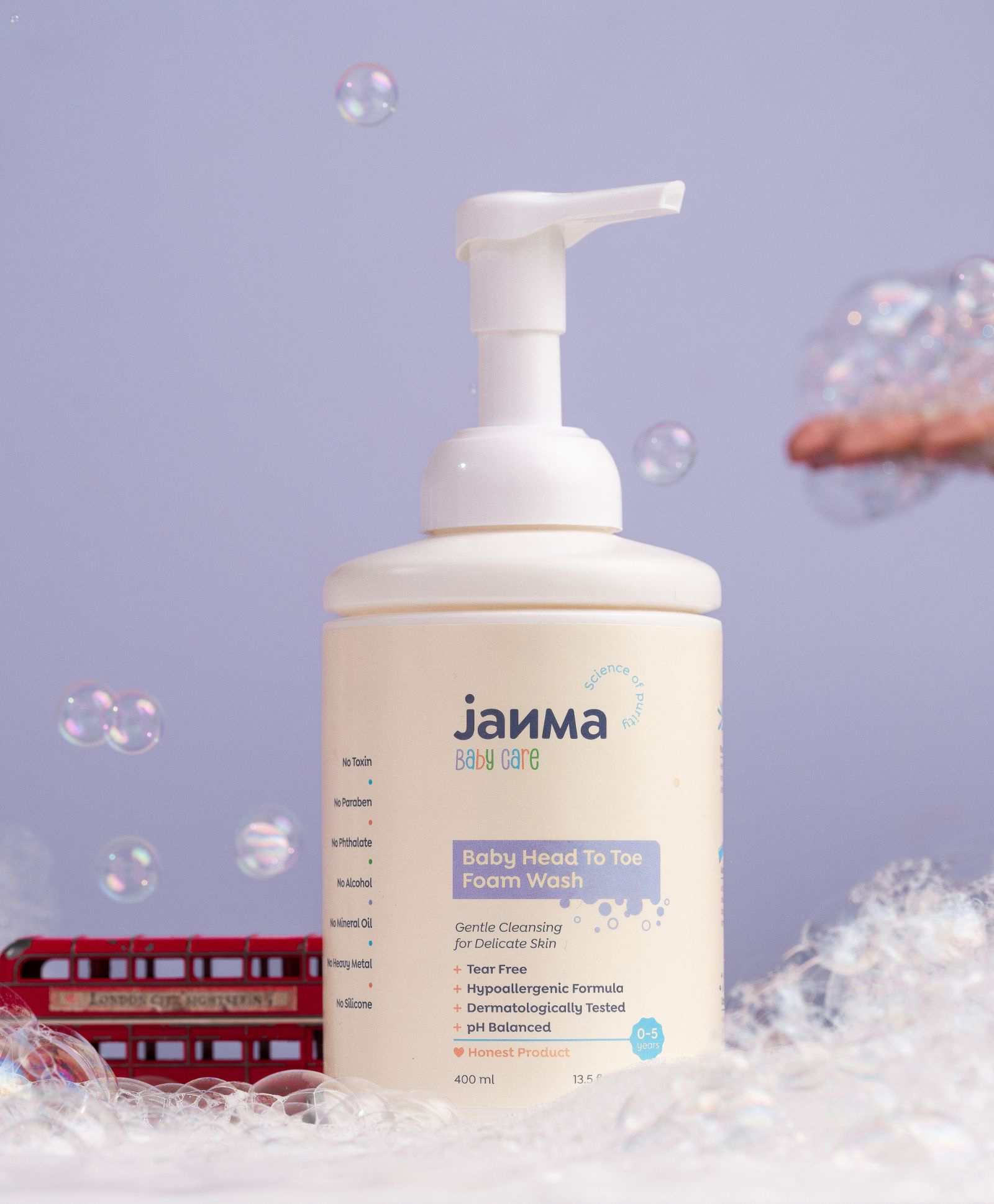 janma care Janma Head to Toe Baby foam Wash 400 ml | Infant Foam Wash-picture-16