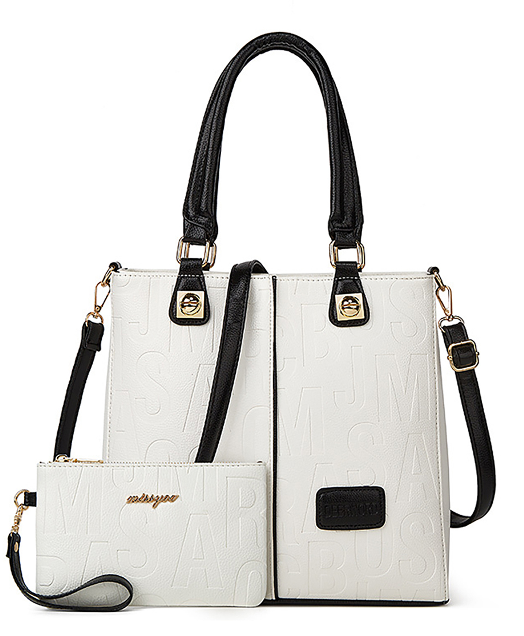 SYGA Women's Bag Single Shoulder Crossbody Bag Letter Wrist Bag(White)-picture-10