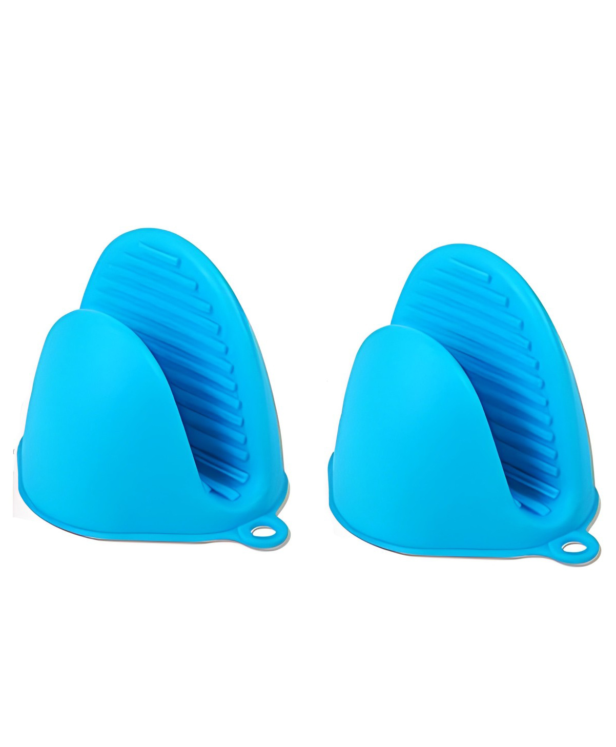 SYGA Set of 2 Silicone Pinch Grip Mitten Oven Mitt Gripper Grip Kitchen Potholder Utensil Tool, Blue - 2 Pcs-image-10
