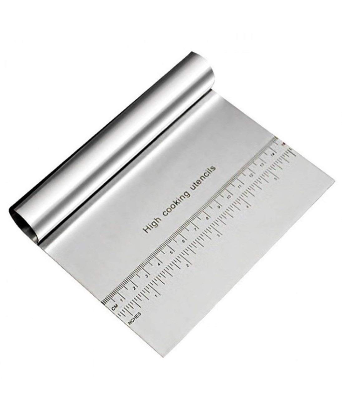 Syga Stainless Steel Cake Smoother with Scale Cutting Knife(Silver)-image-21
