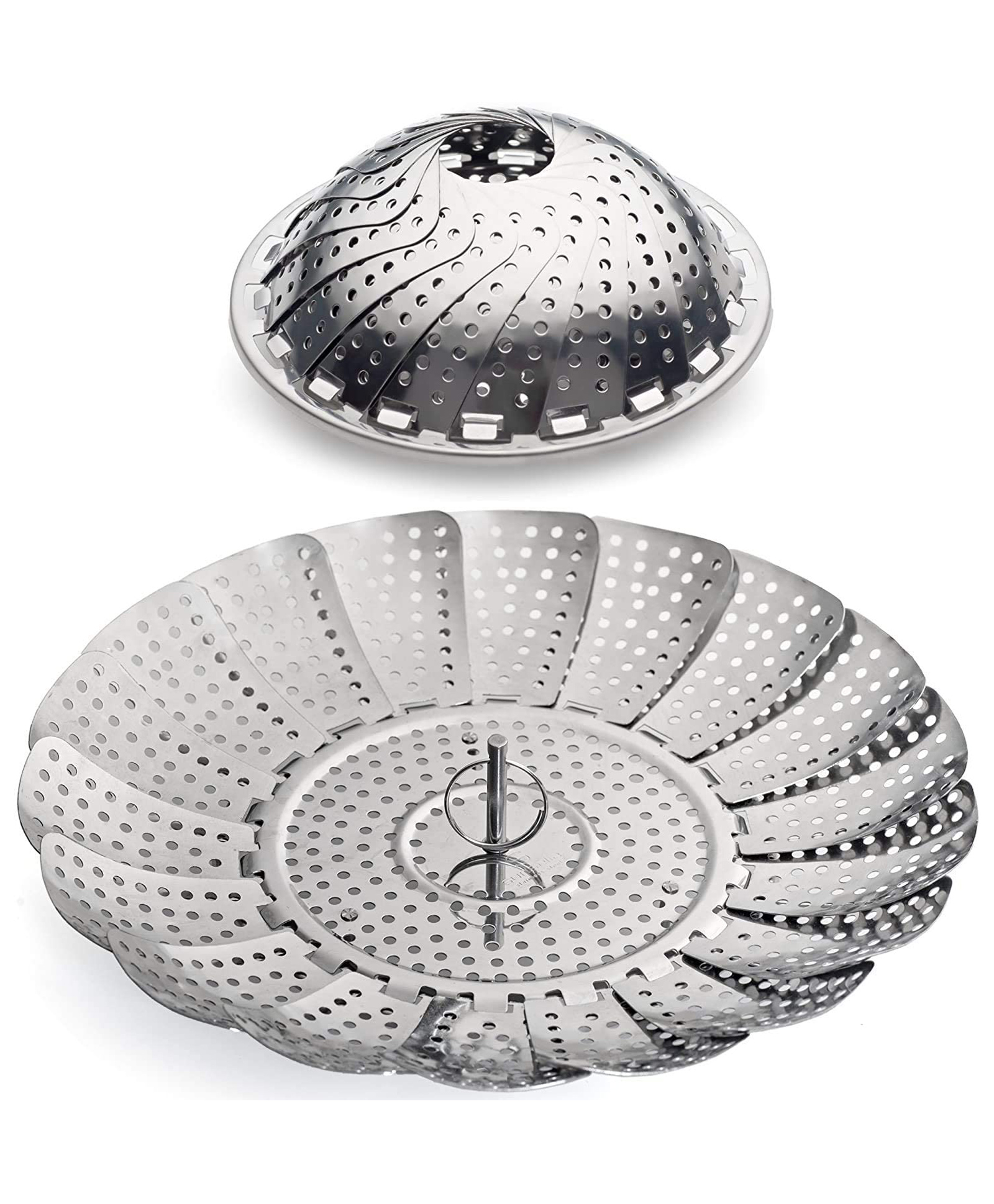 SYGA Stainless Steel Vegetable Steamer Basket/Insert for Pots, Pans, Crock Pots & More. 5.6" to 9"