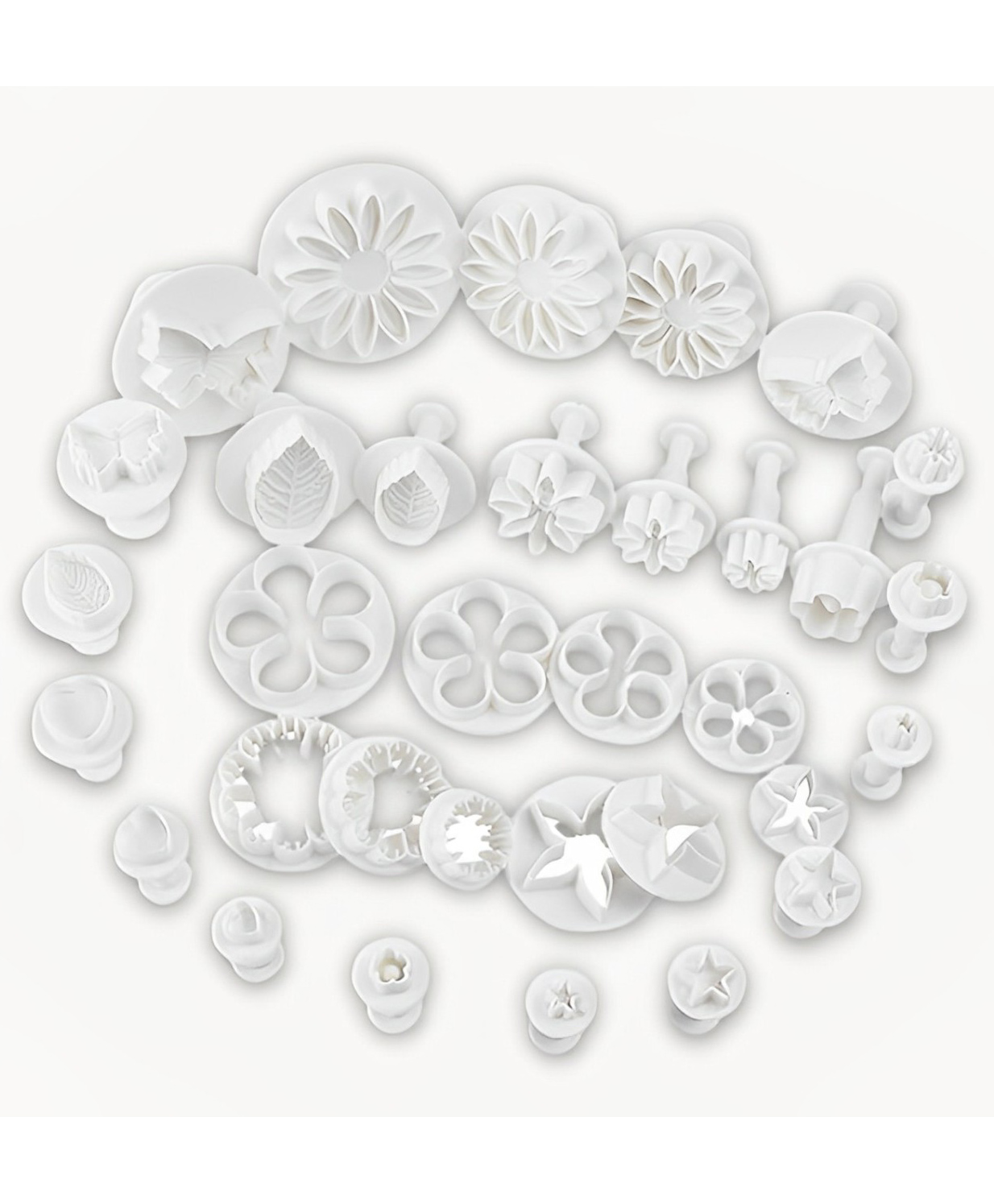 SYGA Flower Fondant Cake Sugarcraft Decorating Kit Combos (Cookie Cutter) set of 33-image-23