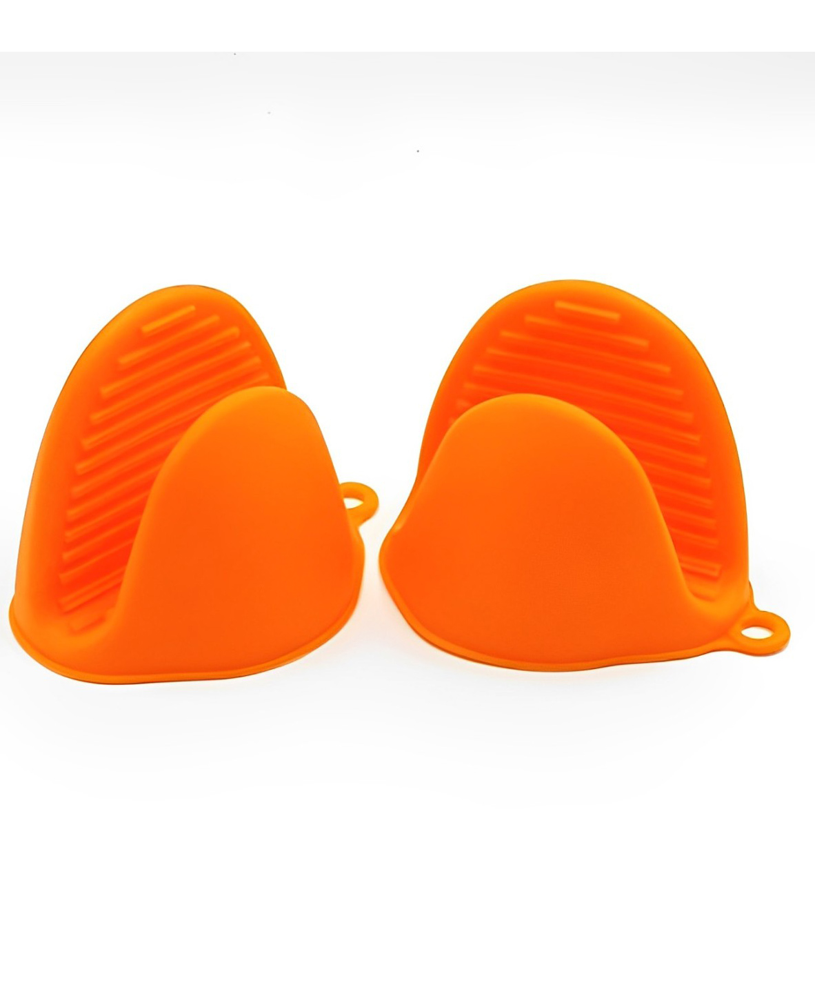 SYGA Set of 2 Silicone Pinch Grip Mitten Oven Mitt Gripper Grip Kitchen Potholder Utensil Tool, Orange - 2 Pcs-picture-22