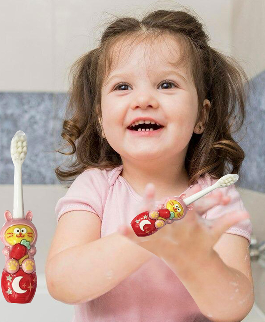 Yunicorn Max Kids Strawberry Moon Toothbrush with Ultra Soft Bristles - Colour may vary-picture-15